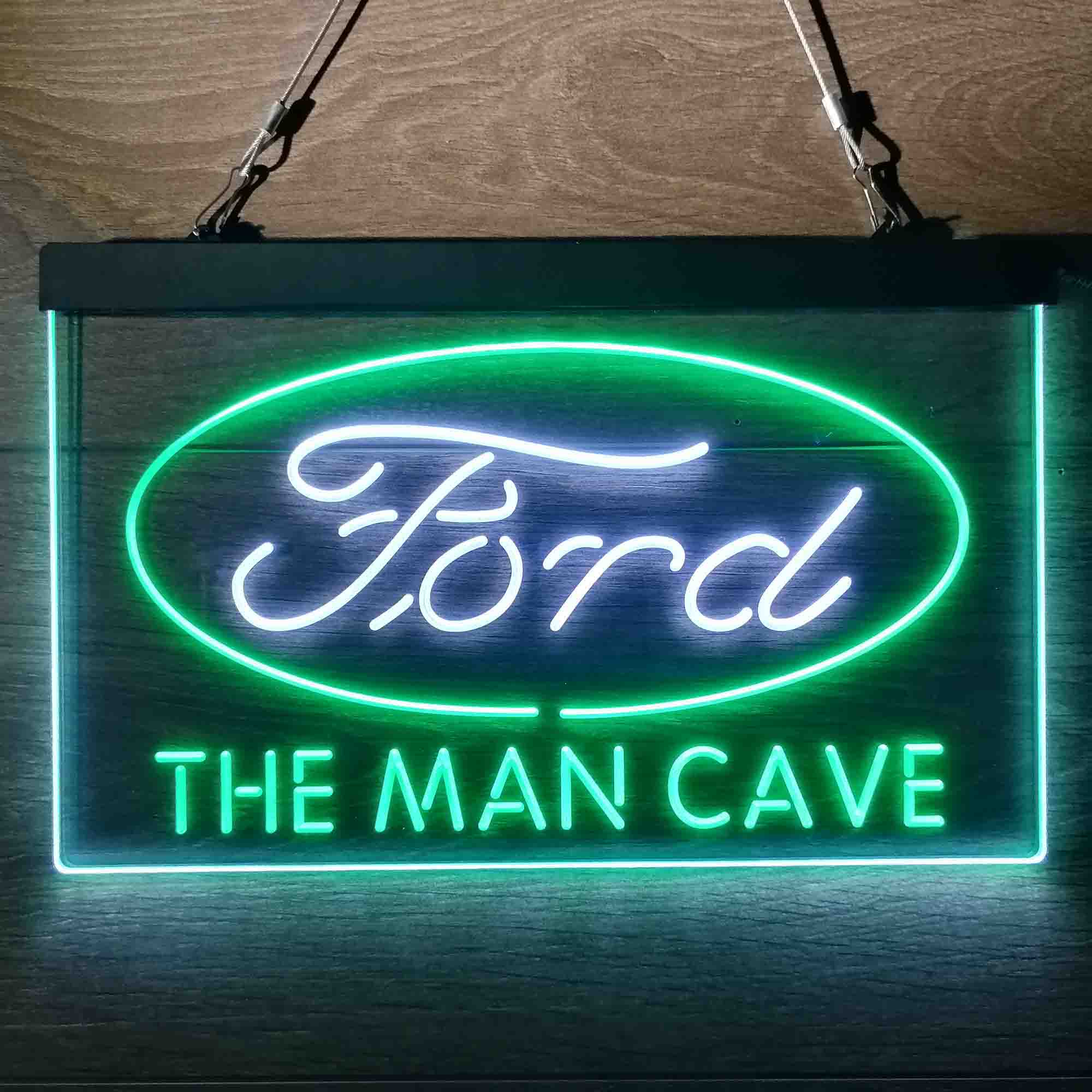 Custom Name Ford Home Bar Neon LED Sign