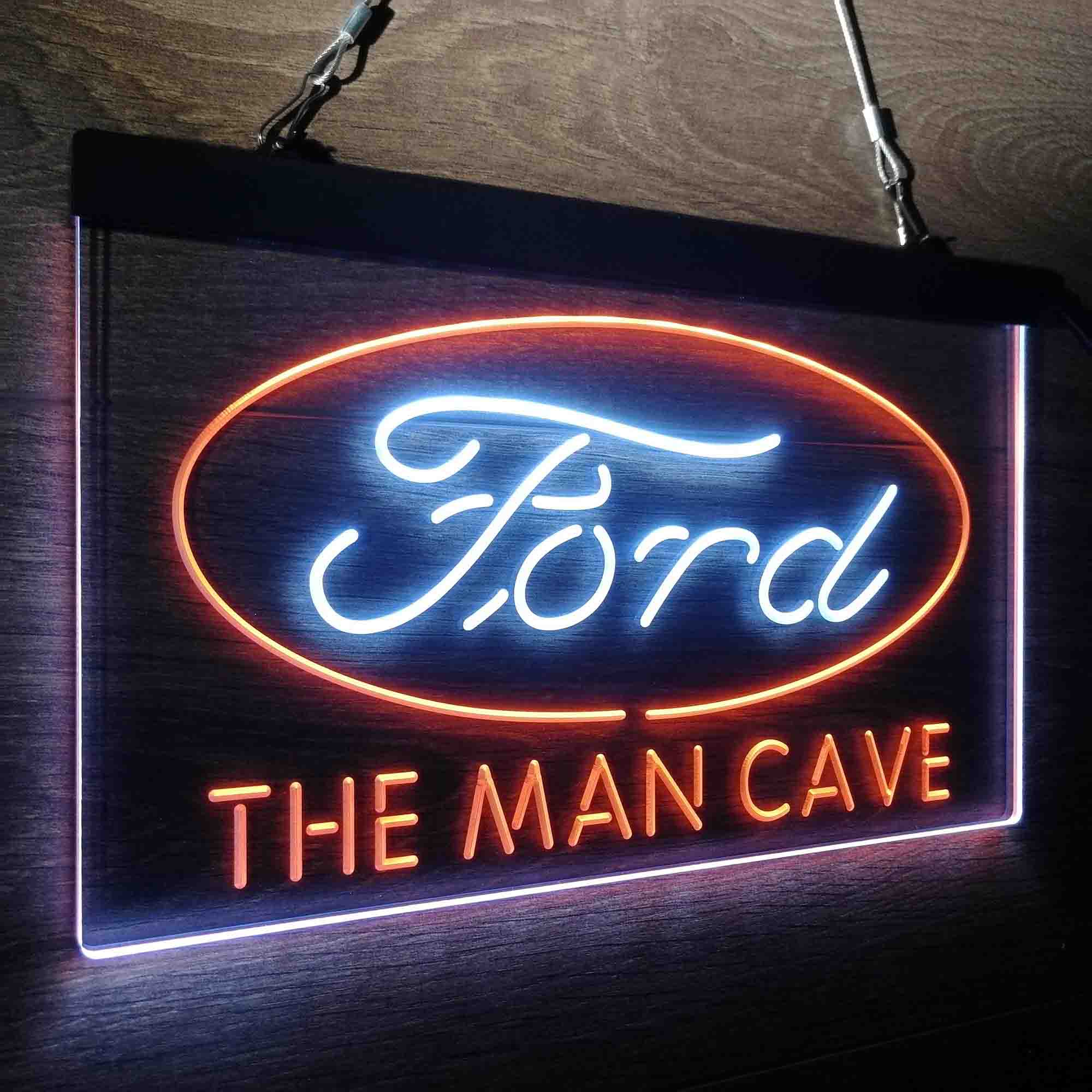 Custom Name Ford Home Bar Neon LED Sign