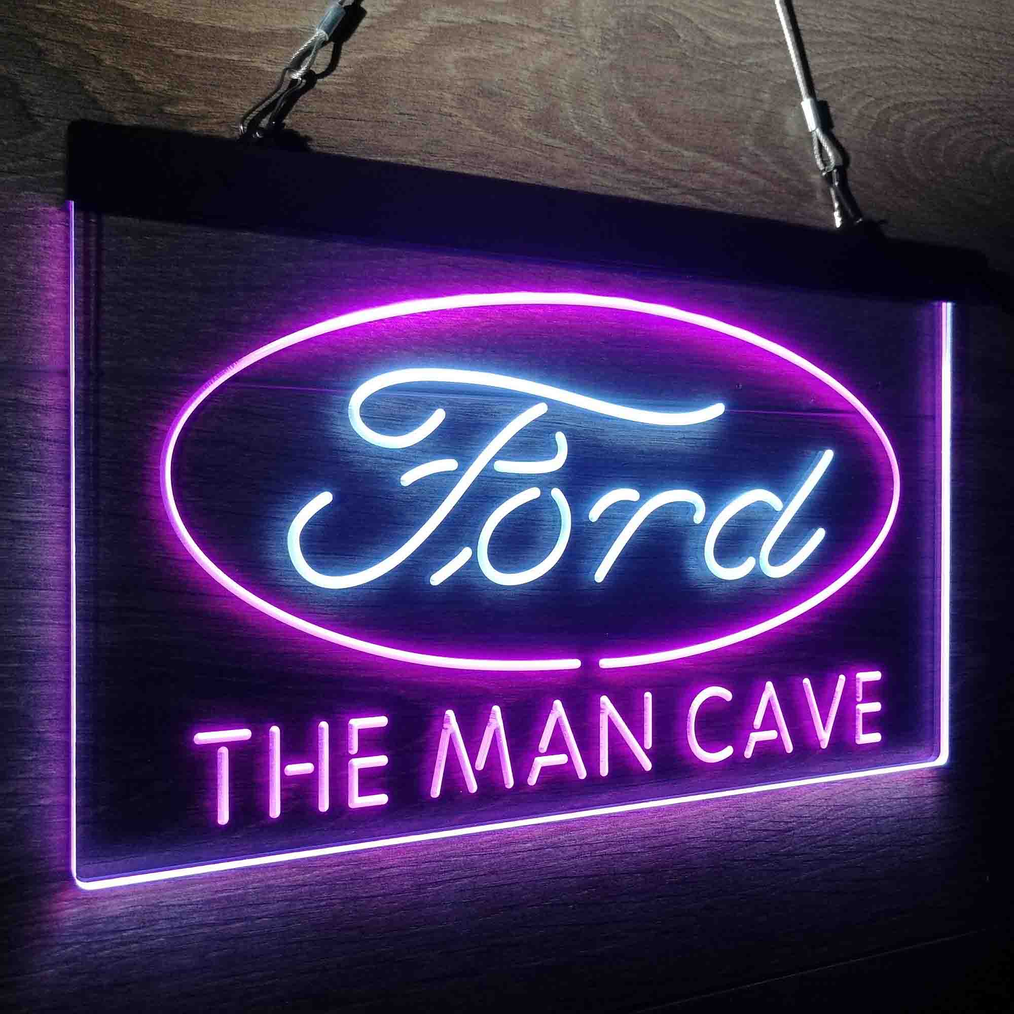 Custom Name Ford Home Bar Neon LED Sign