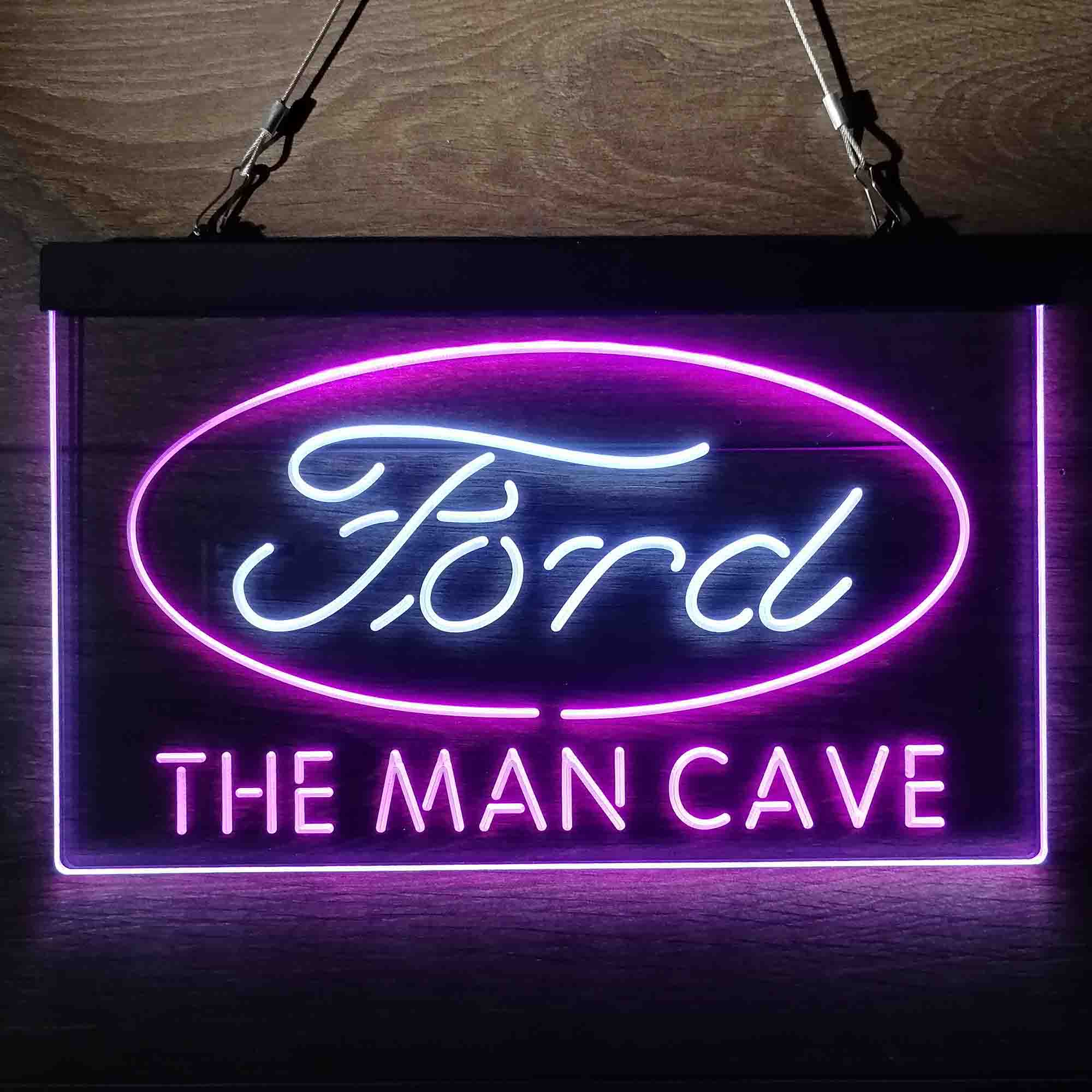 Custom Name Ford Home Bar Neon LED Sign