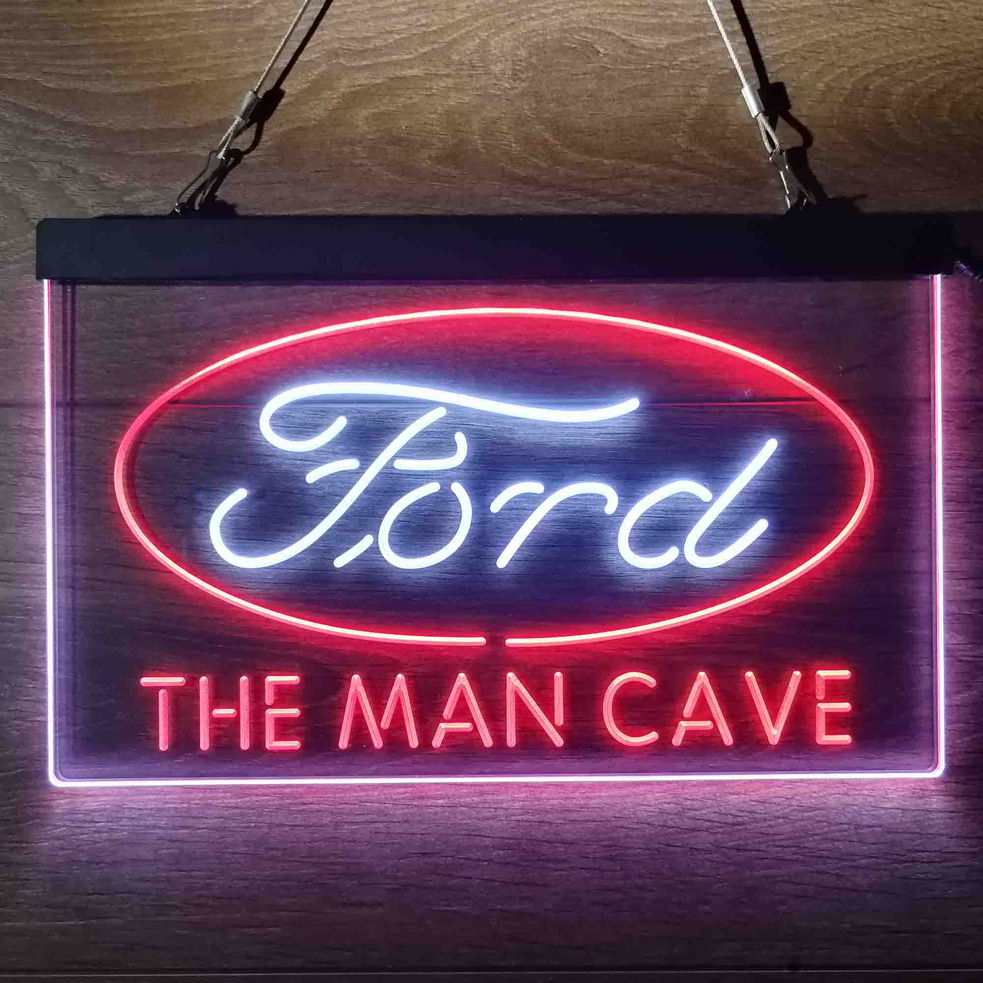 Custom Name Ford Home Bar Neon LED Sign