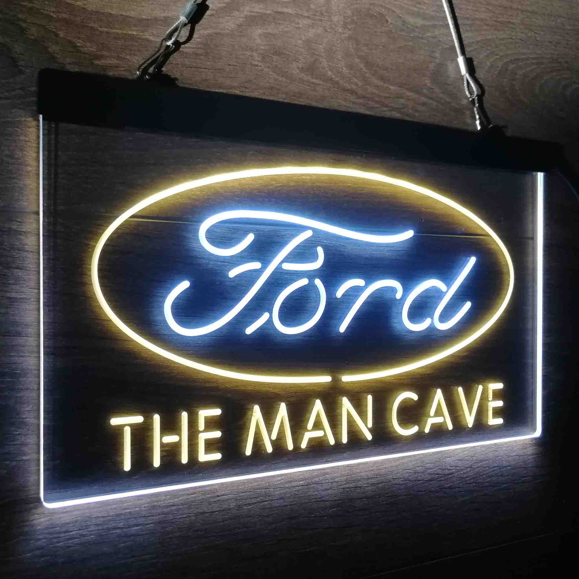 Custom Name Ford Home Bar Neon LED Sign