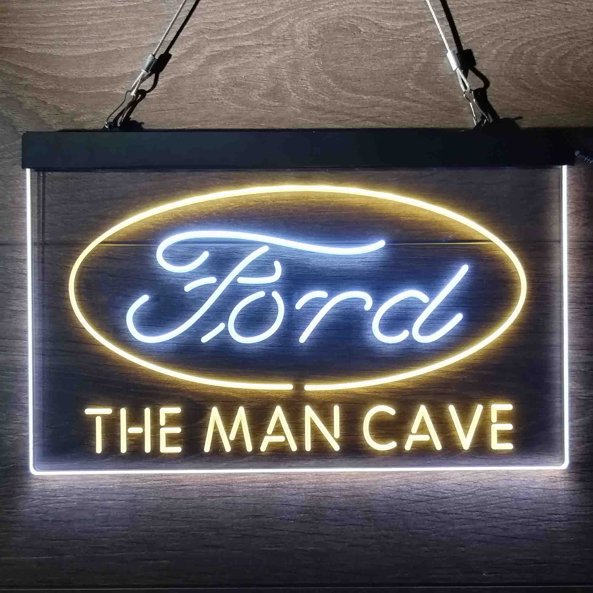 Custom Name Ford Home Bar Neon LED Sign