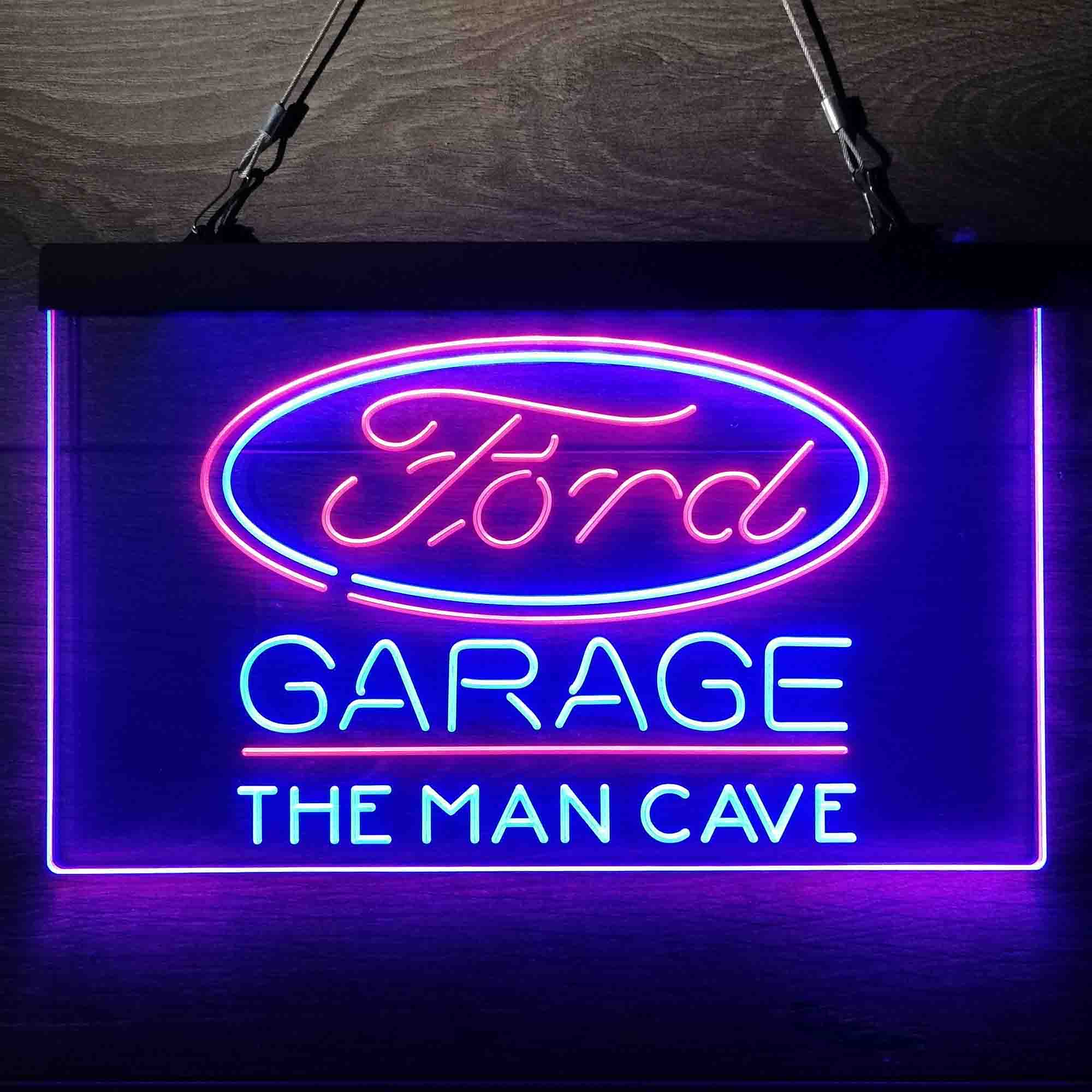 Custom Name Ford Garage Home Bar Neon LED Sign