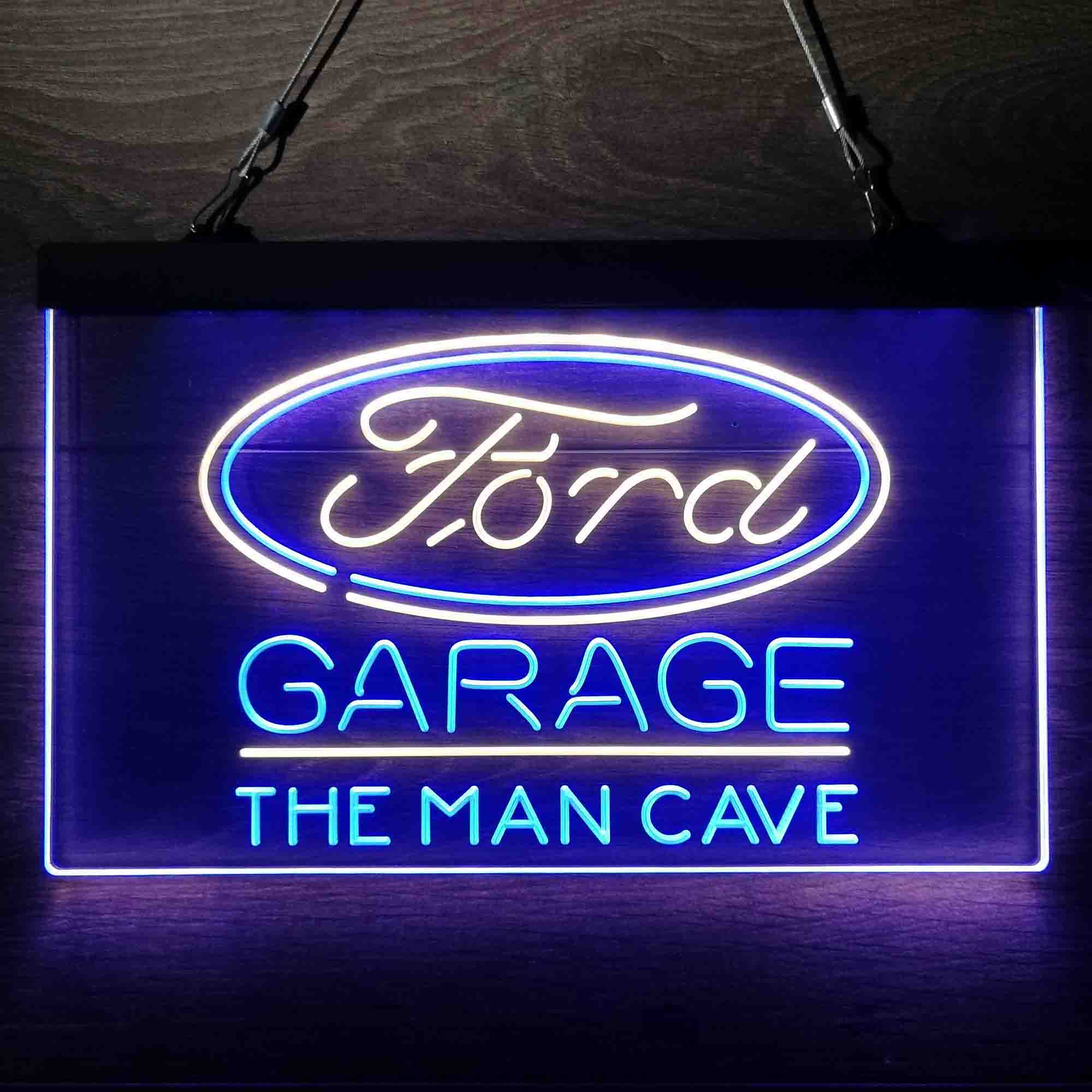 Custom Name Ford Garage Home Bar Neon LED Sign