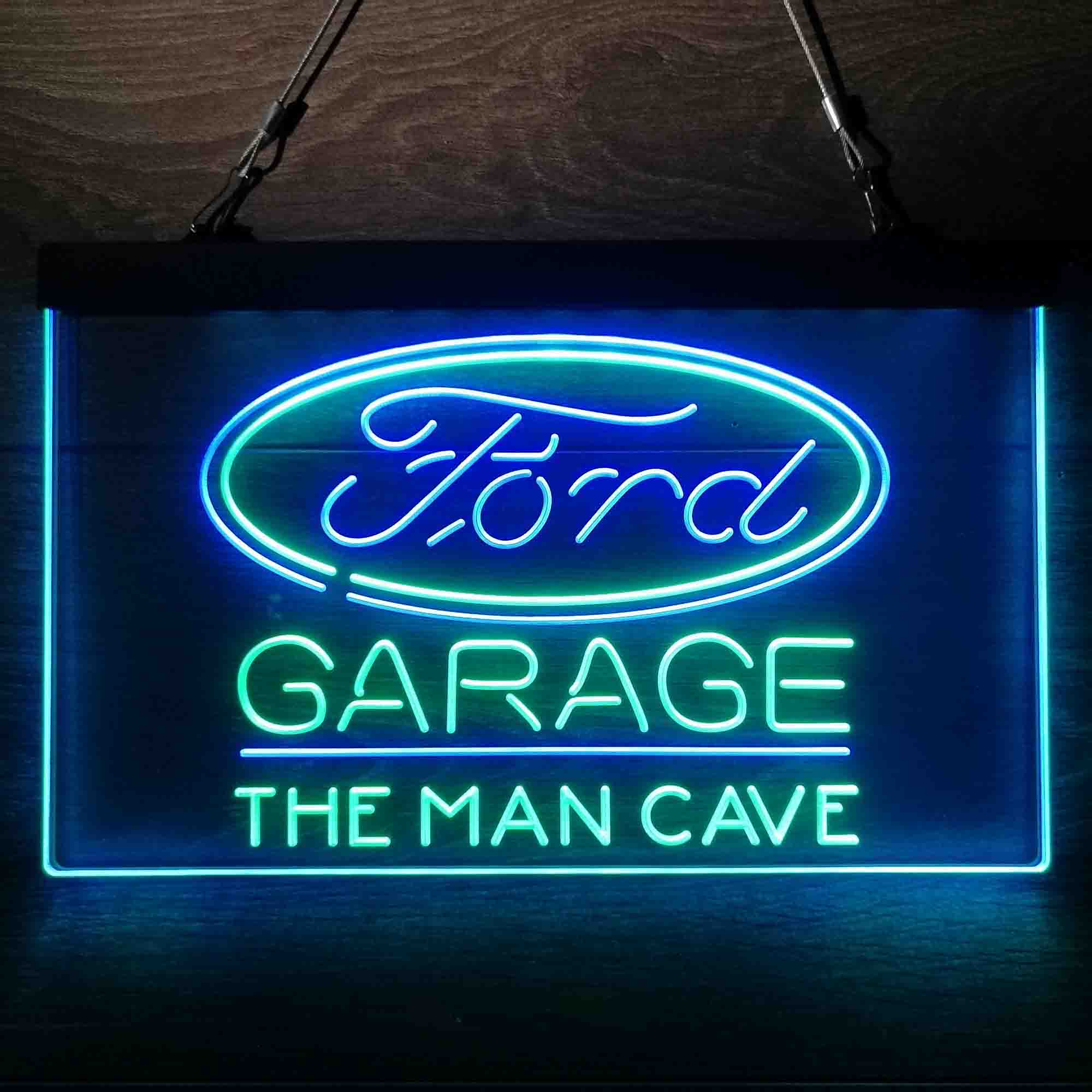 Custom Name Ford Garage Home Bar Neon LED Sign