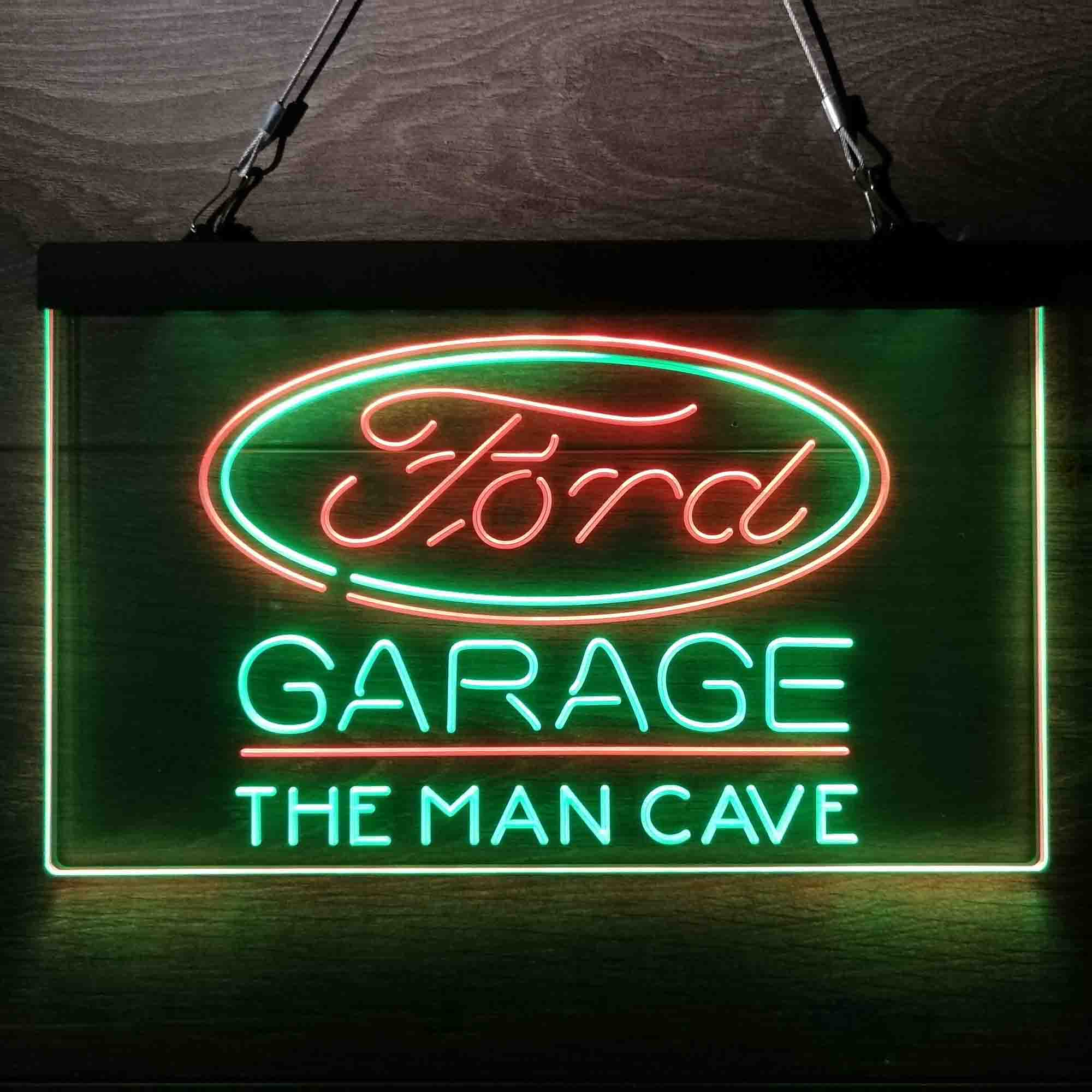 Custom Name Ford Garage Home Bar Neon LED Sign