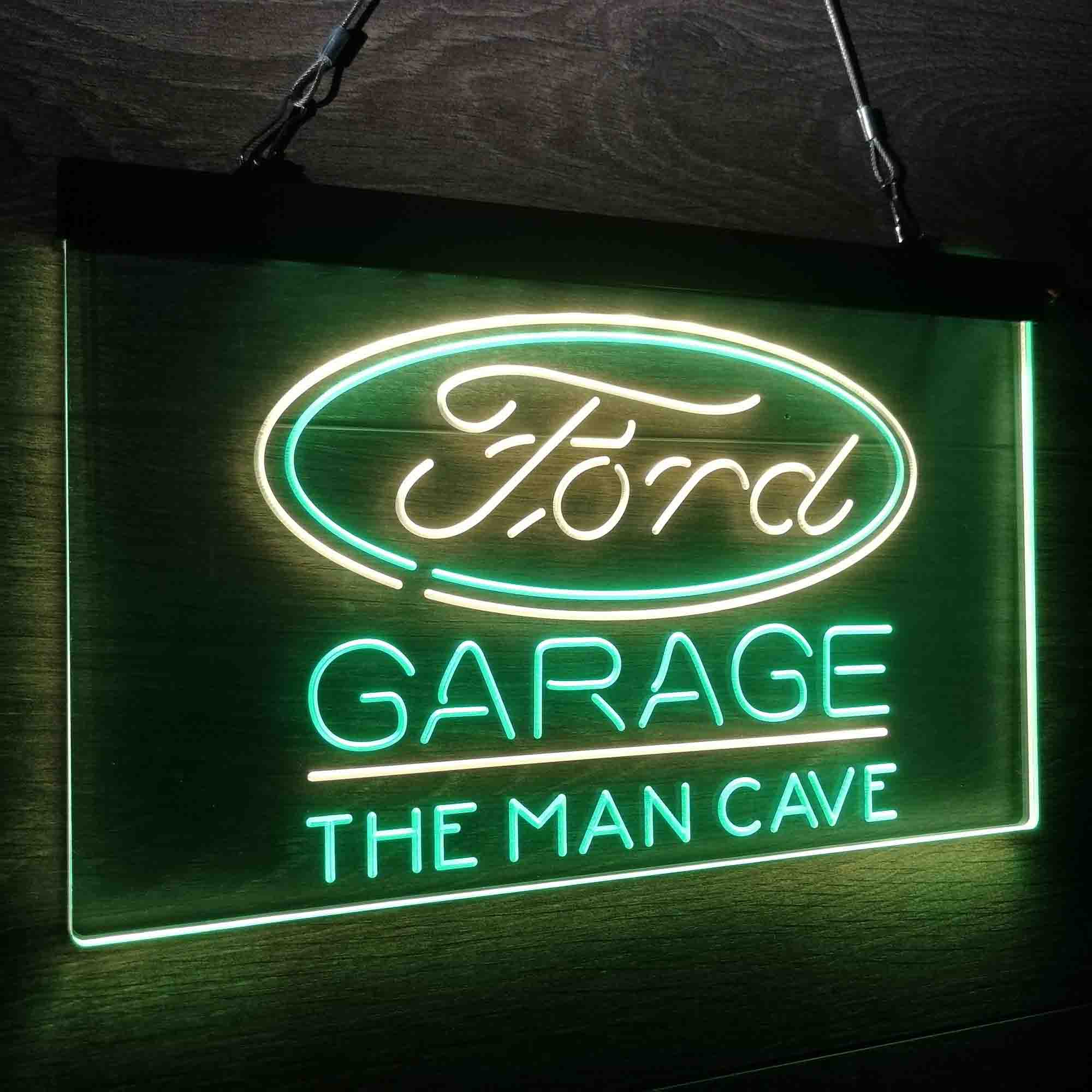 Custom Name Ford Garage Home Bar Neon LED Sign