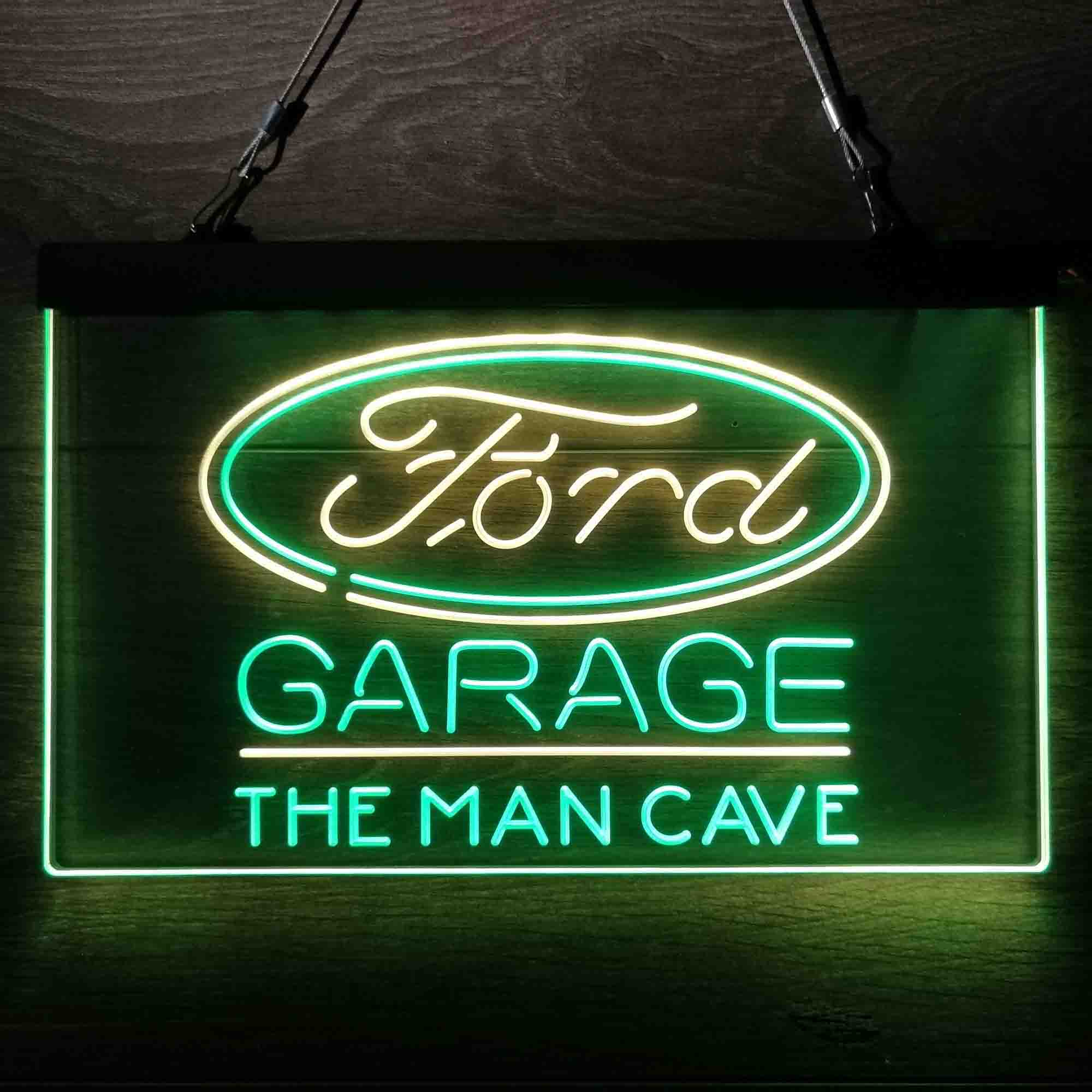 Custom Name Ford Garage Home Bar Neon LED Sign