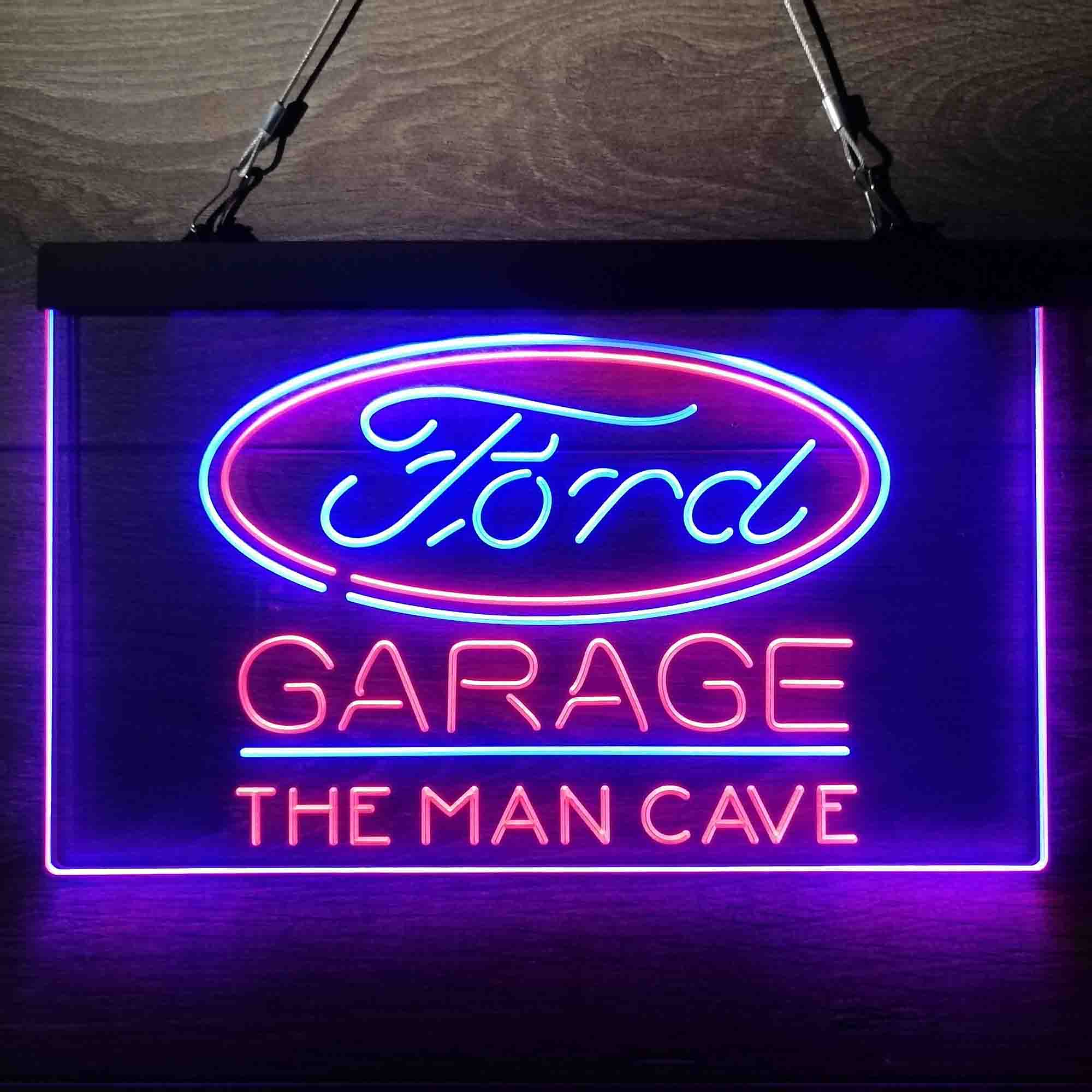 Custom Name Ford Garage Home Bar Neon LED Sign