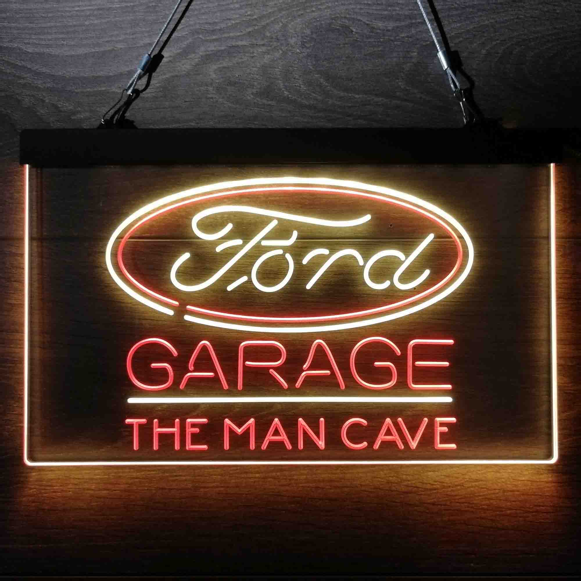 Custom Name Ford Garage Home Bar Neon LED Sign