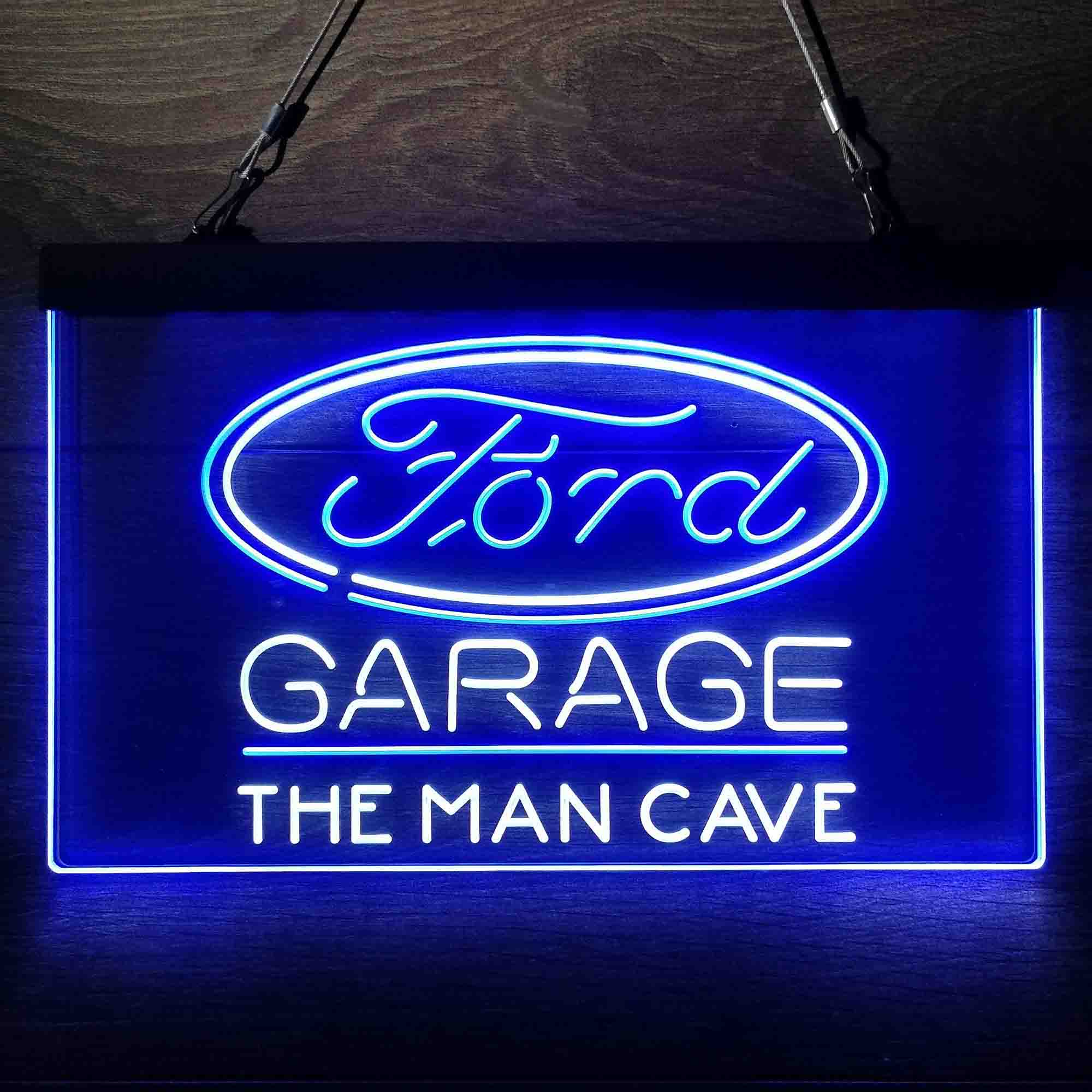 Custom Name Ford Garage Home Bar Neon LED Sign