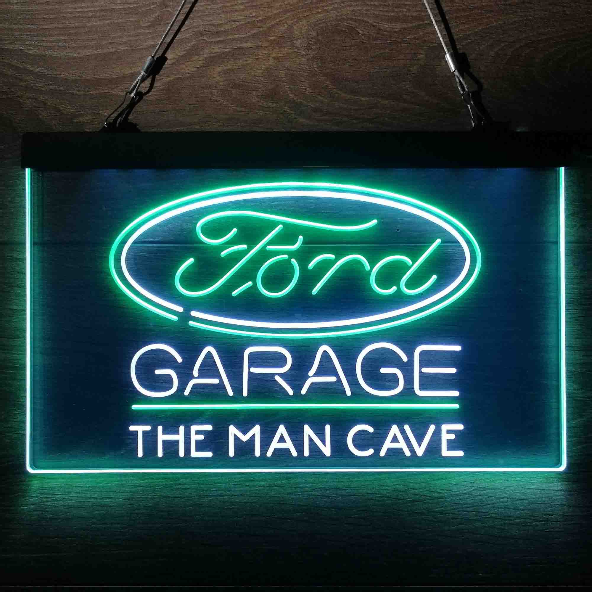 Custom Name Ford Garage Home Bar Neon LED Sign