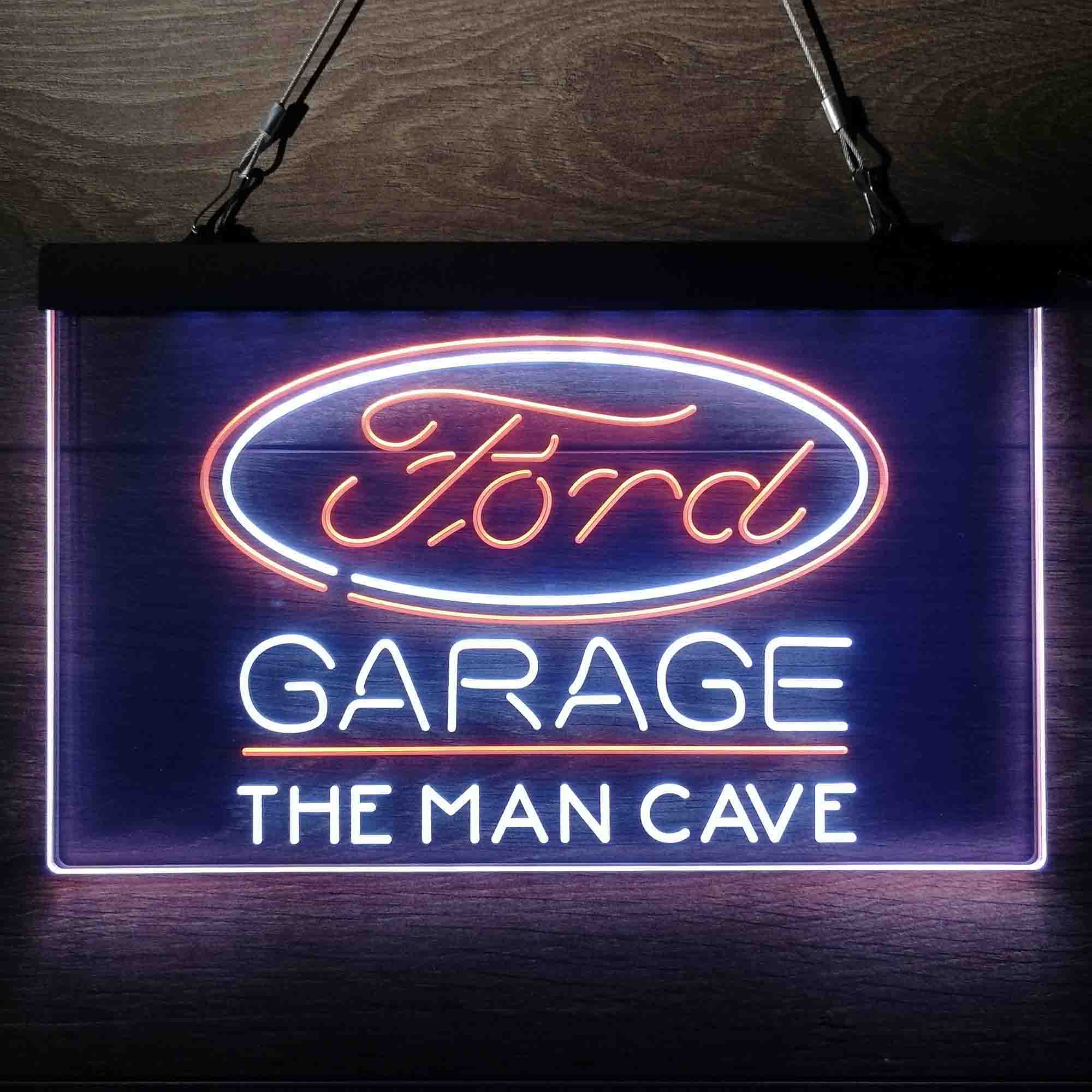 Custom Name Ford Garage Home Bar Neon LED Sign