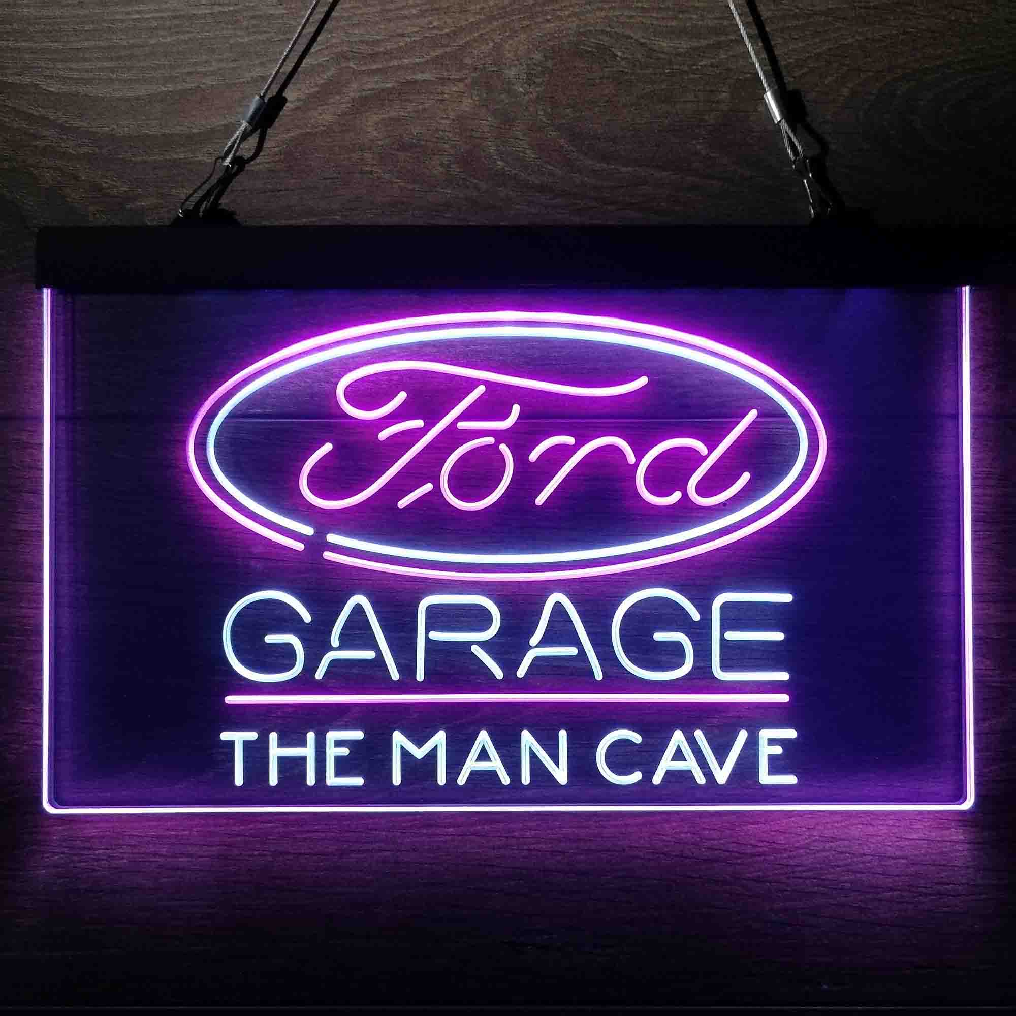 Custom Name Ford Garage Home Bar Neon LED Sign