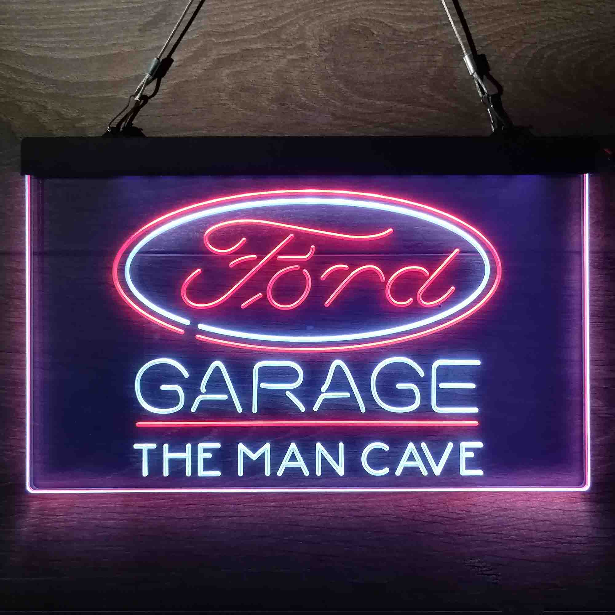 Custom Name Ford Garage Home Bar Neon LED Sign