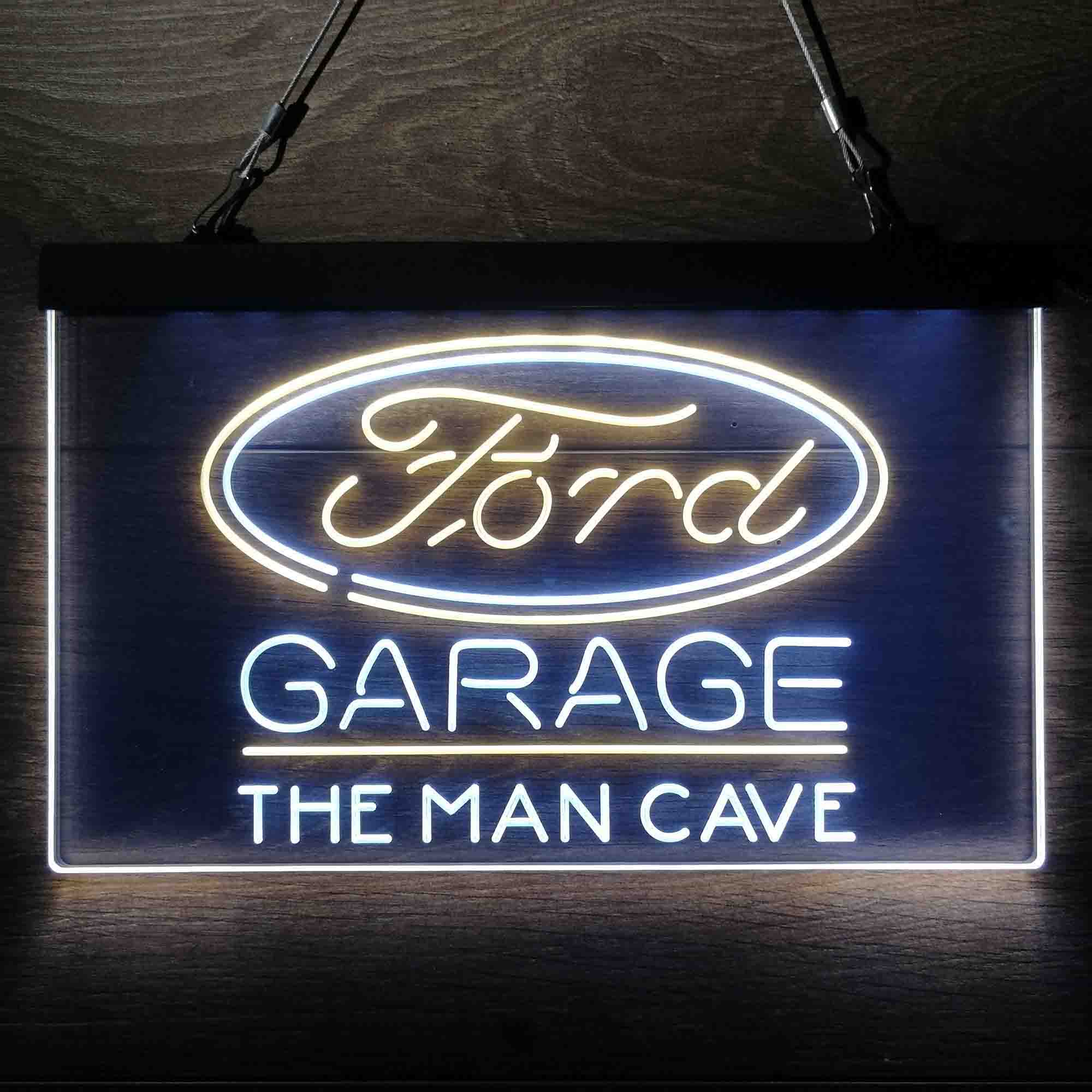 Custom Name Ford Garage Home Bar Neon LED Sign