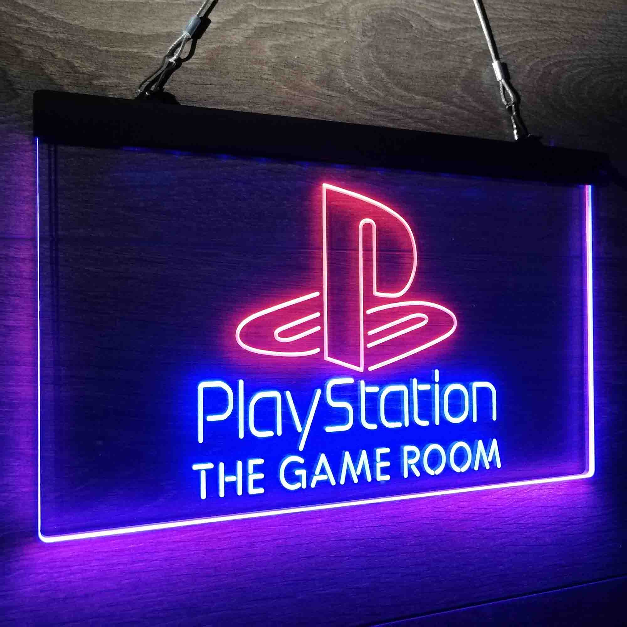 Custom Name Playstation Game Room Home Bar Neon LED Sign