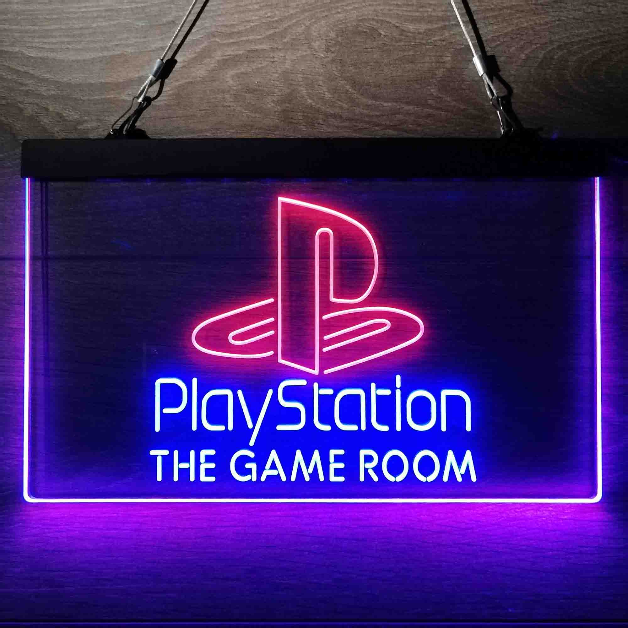 Custom Name Playstation Game Room Home Bar Neon LED Sign