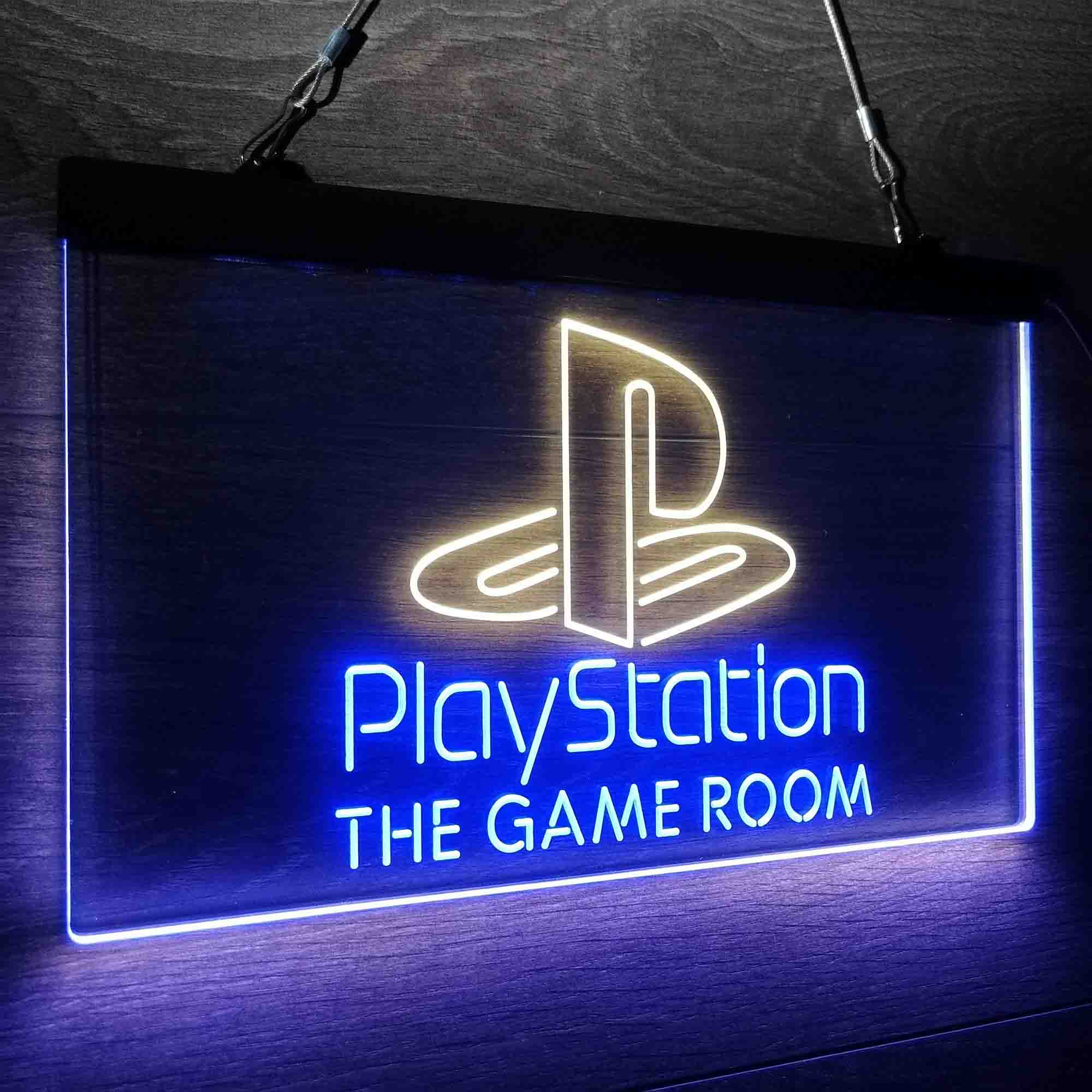 Custom Name Playstation Game Room Home Bar Neon LED Sign