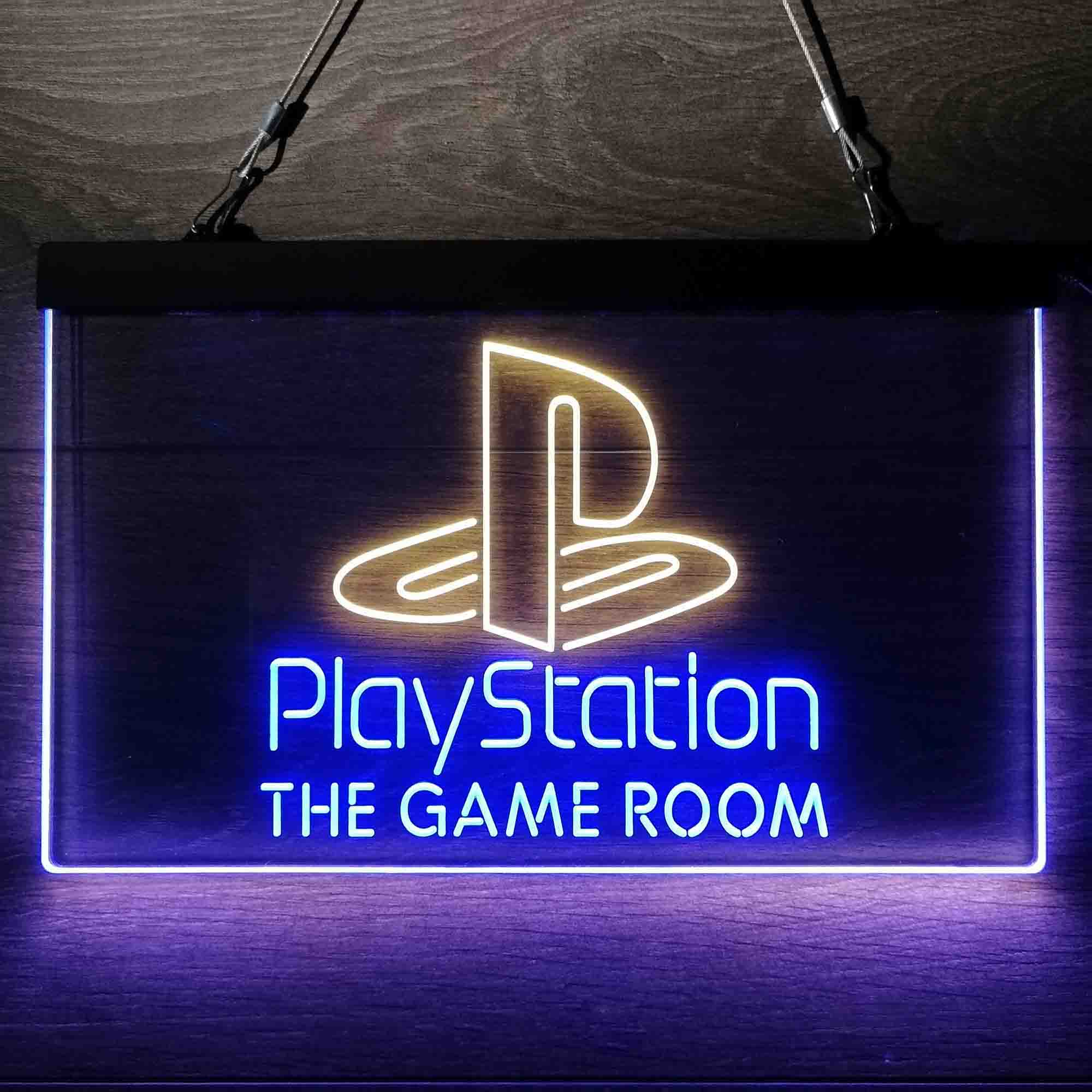 Custom Name Playstation Game Room Home Bar Neon LED Sign