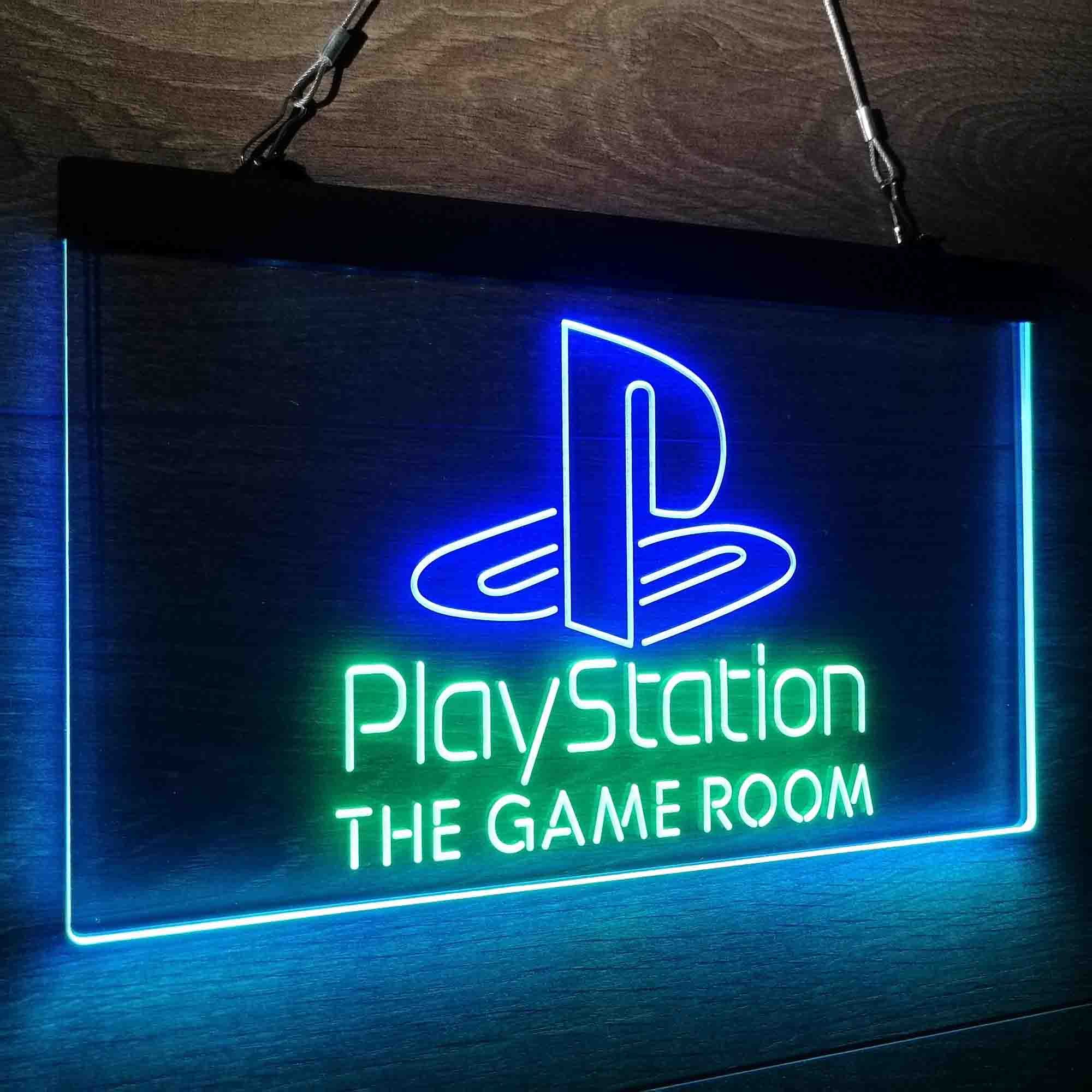 Custom Name Playstation Game Room Home Bar Neon LED Sign