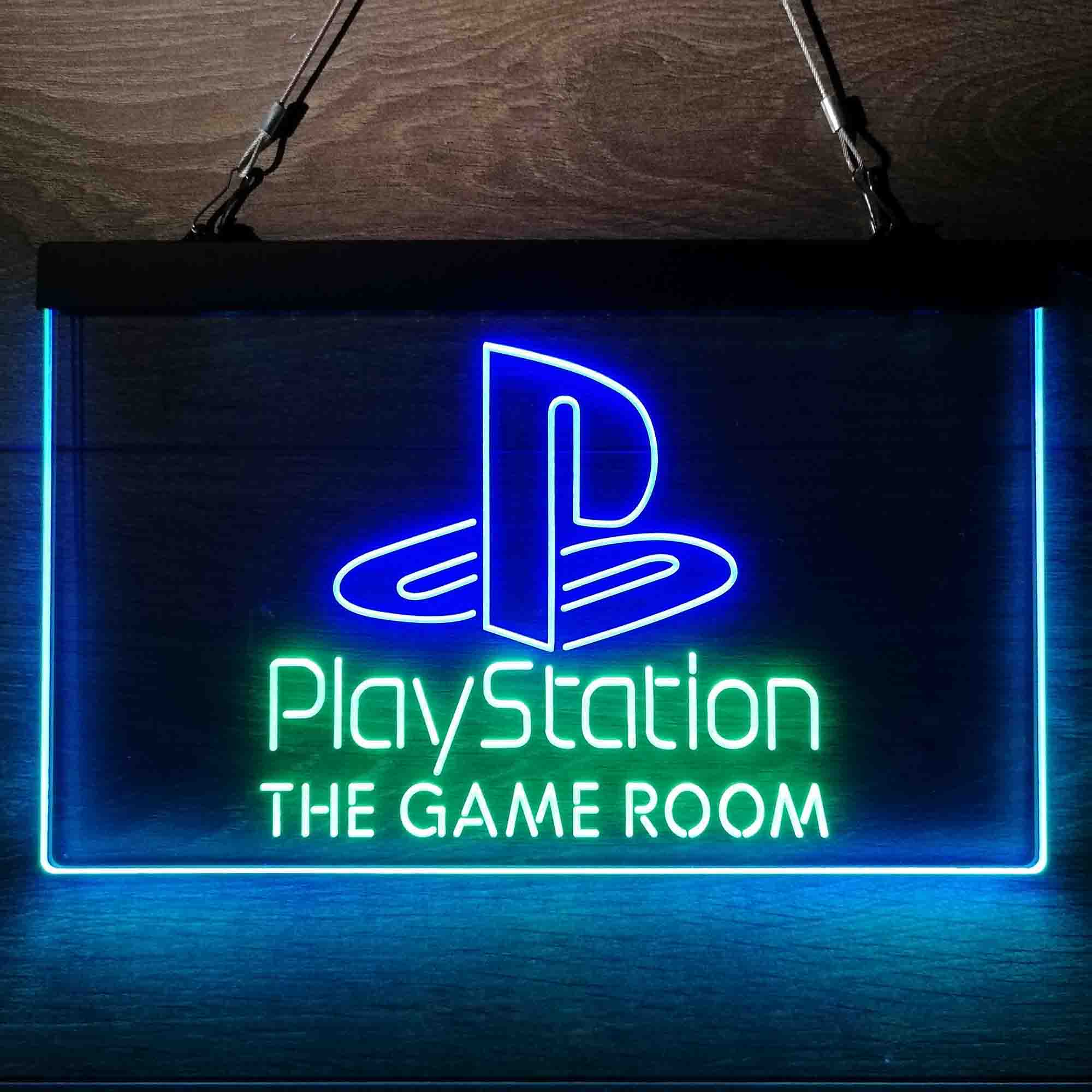 Custom Name Playstation Game Room Home Bar Neon LED Sign