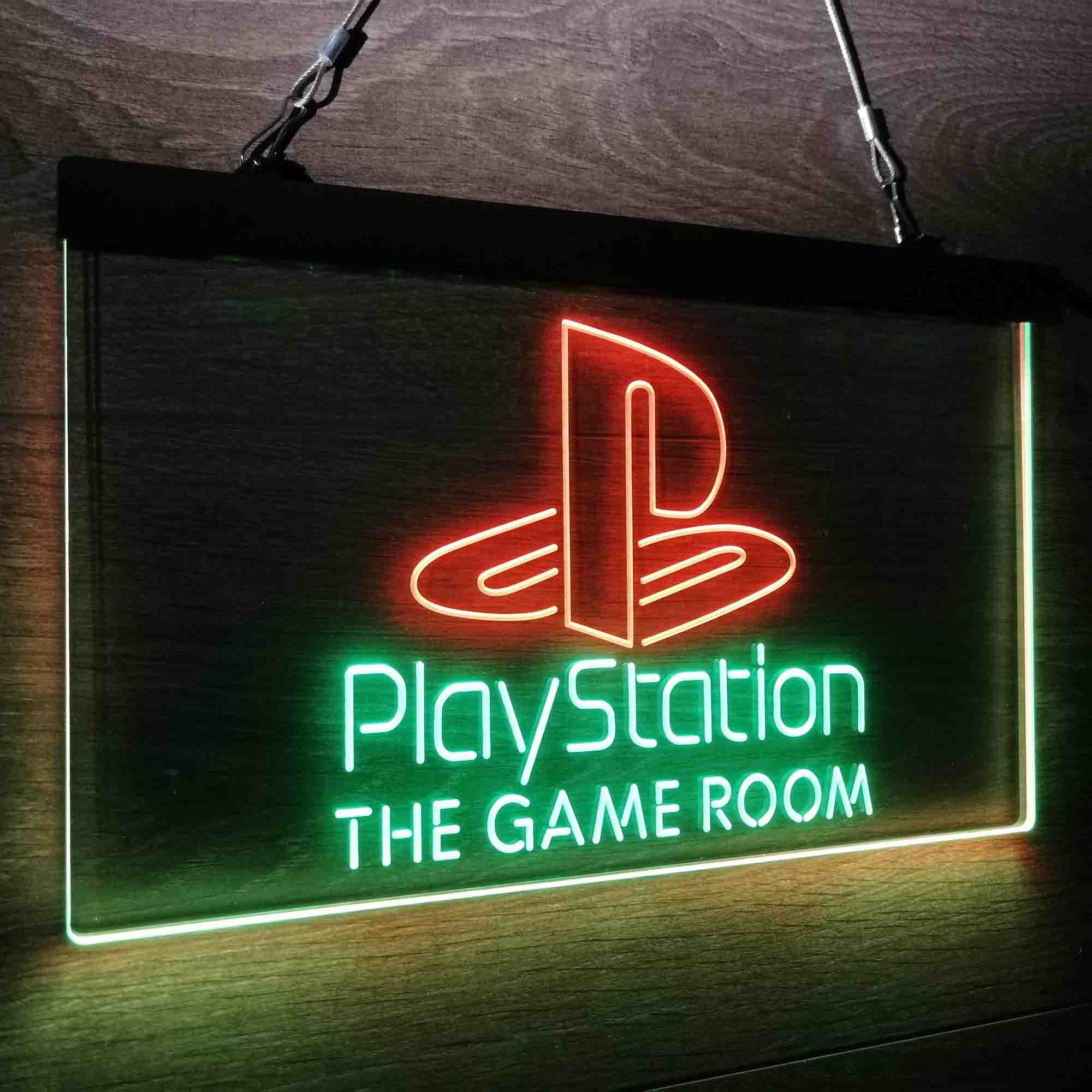 Custom Name Playstation Game Room Home Bar Neon LED Sign