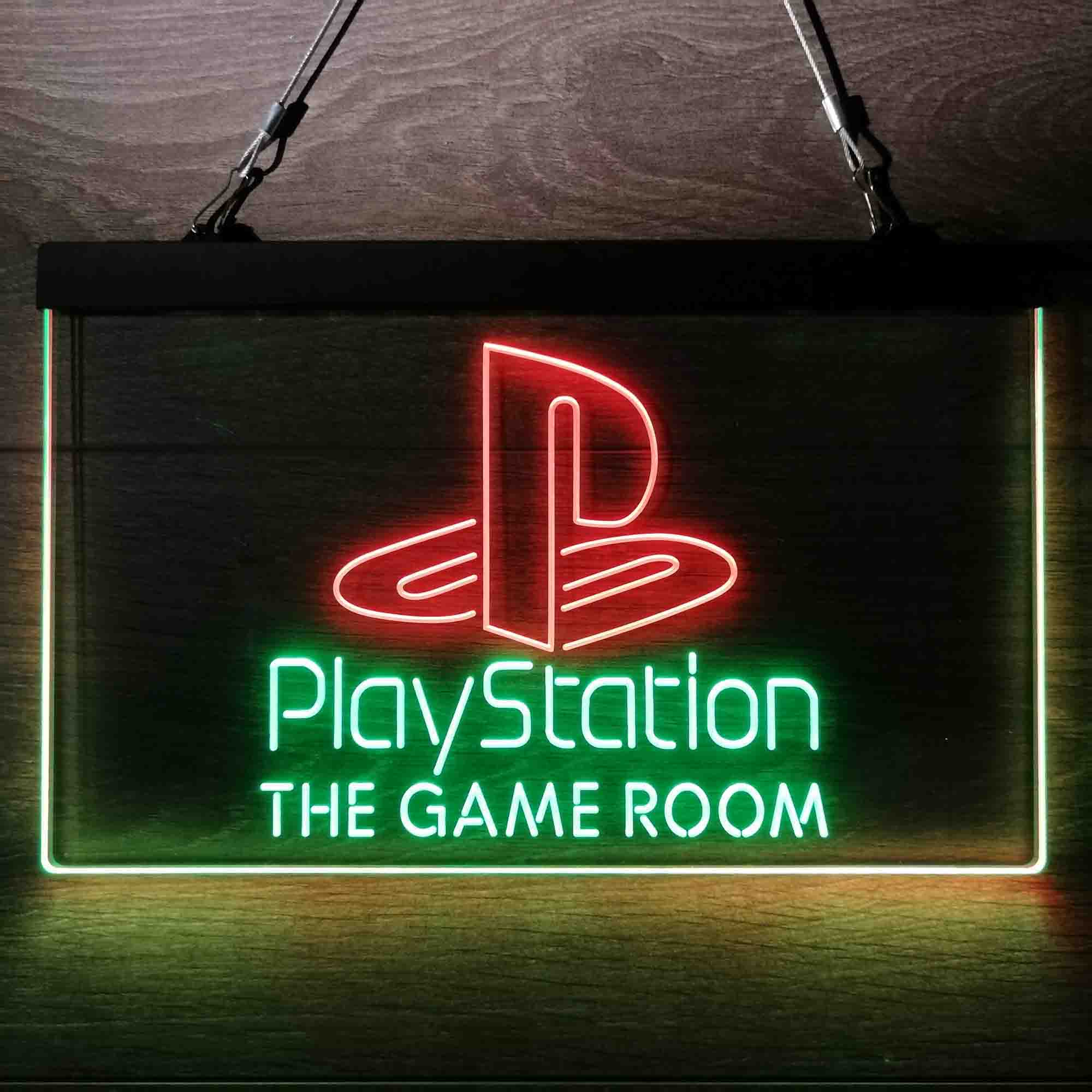 Custom Name Playstation Game Room Home Bar Neon LED Sign