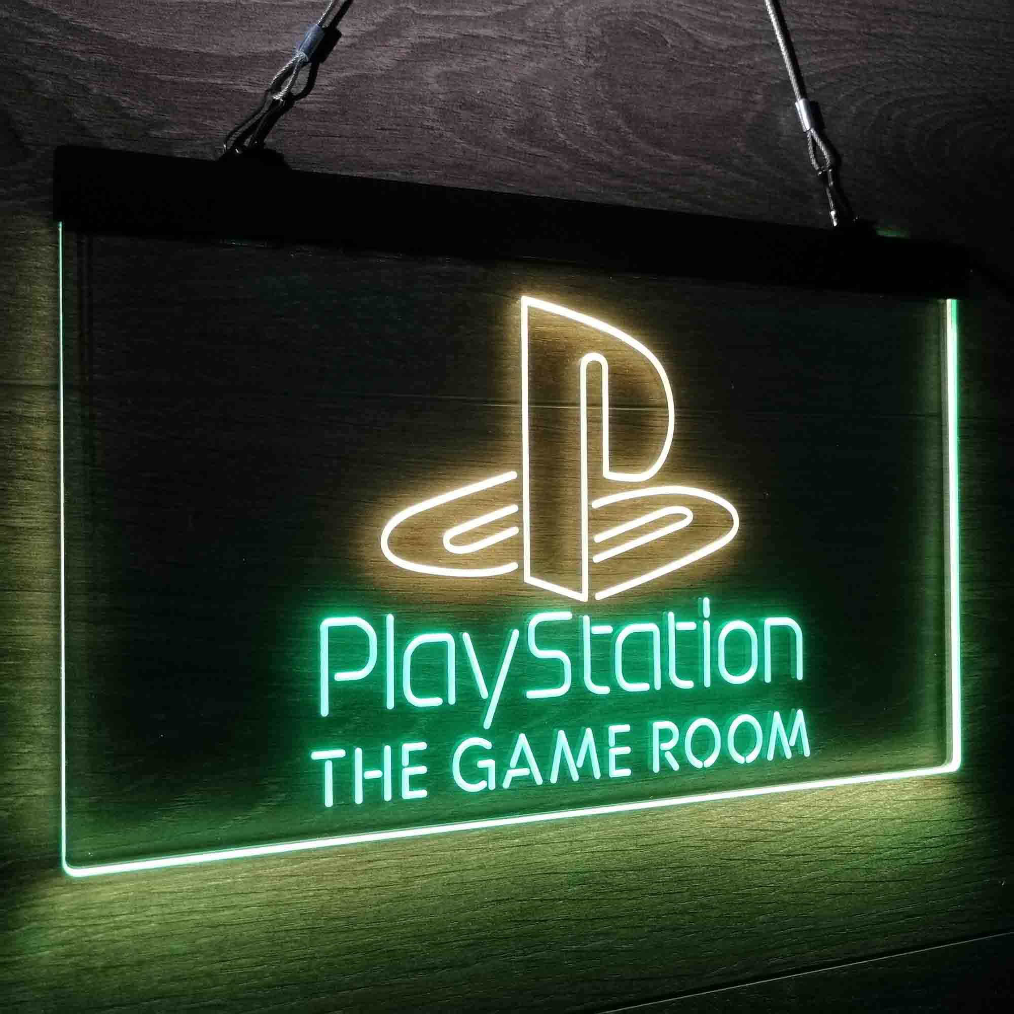 Custom Name Playstation Game Room Home Bar Neon LED Sign