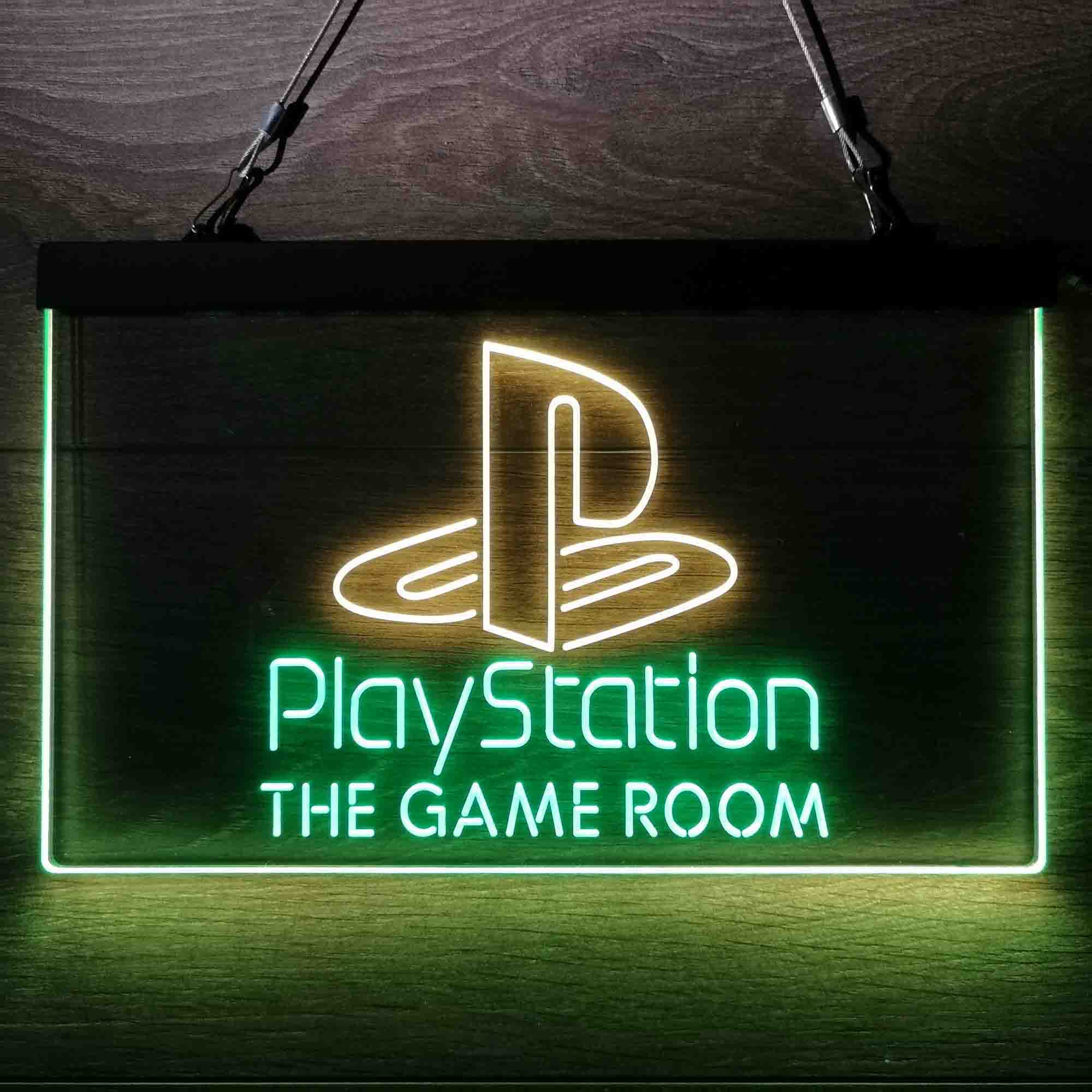 Custom Name Playstation Game Room Home Bar Neon LED Sign