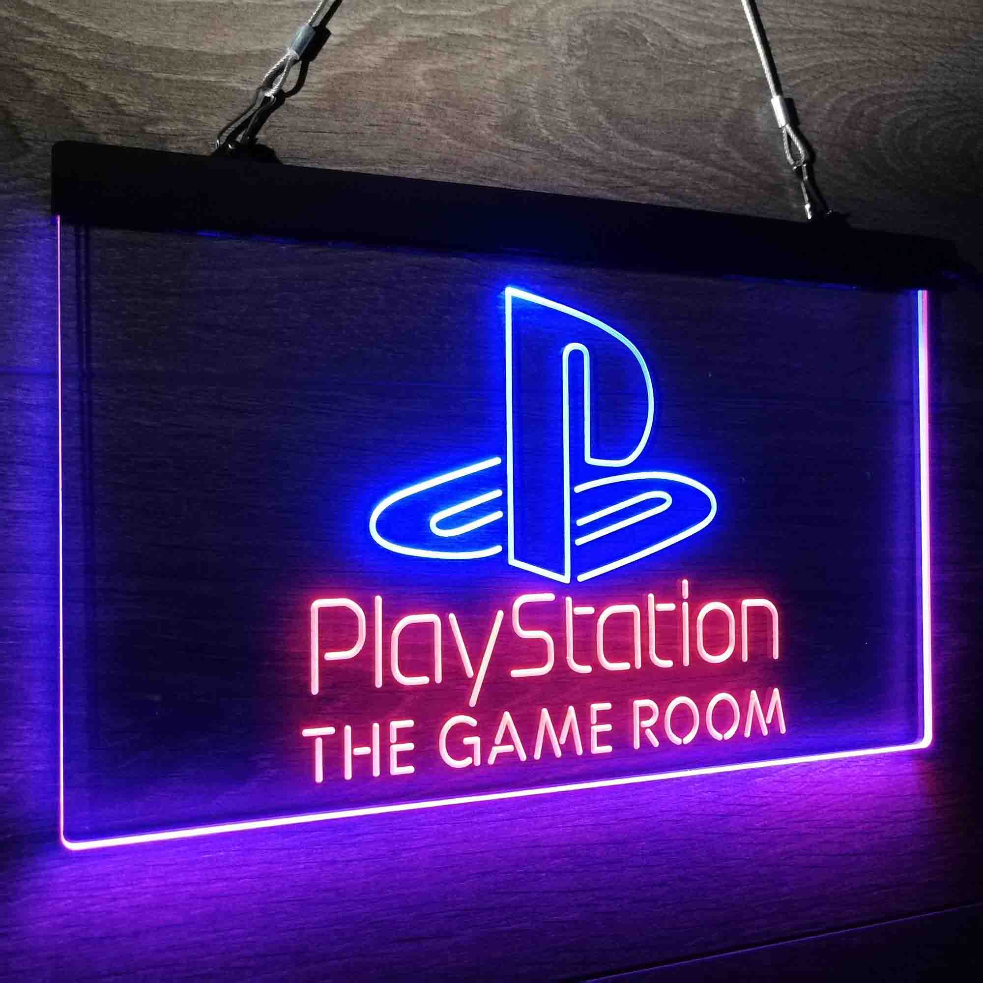 Custom Name Playstation Game Room Home Bar Neon LED Sign