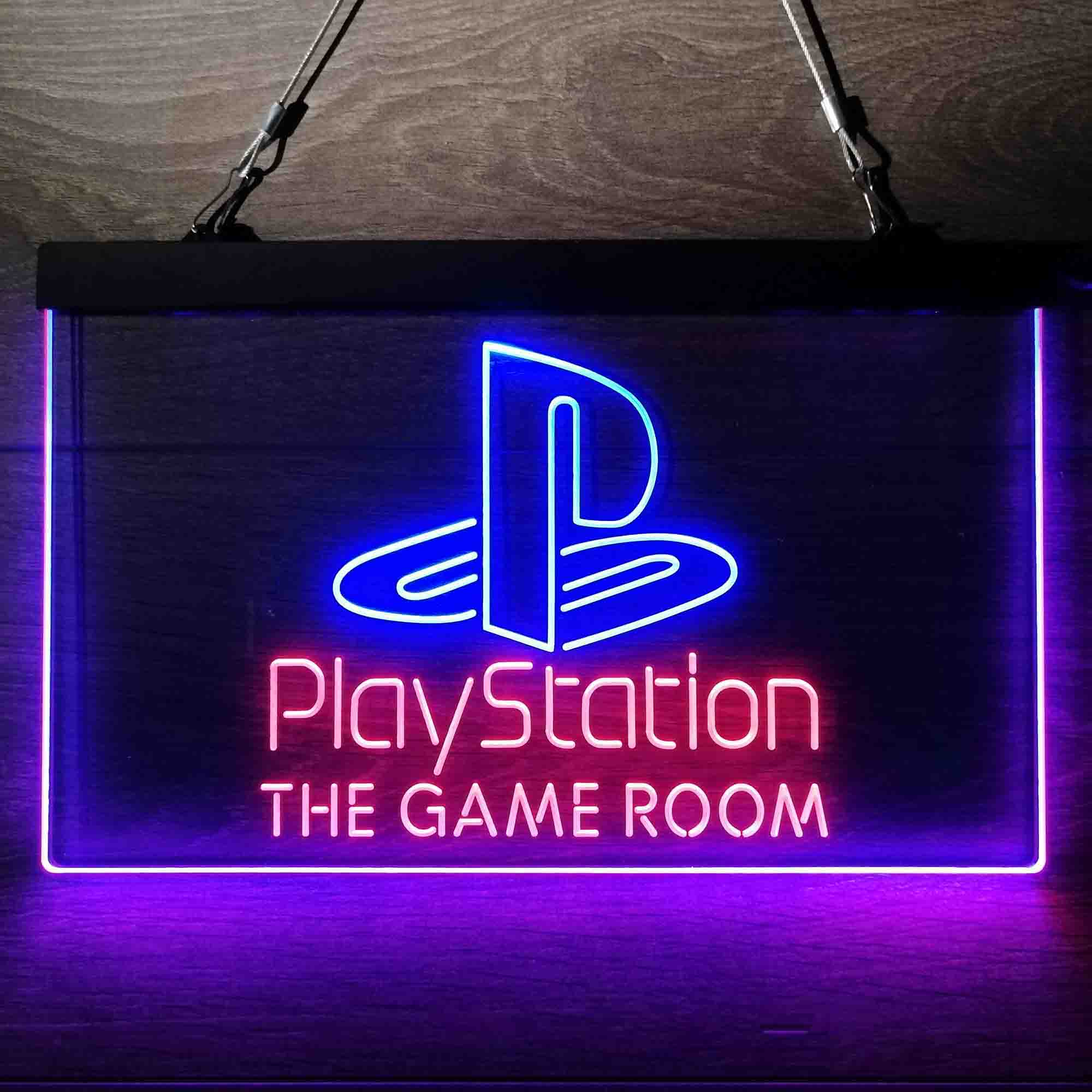 Custom Name Playstation Game Room Home Bar Neon LED Sign