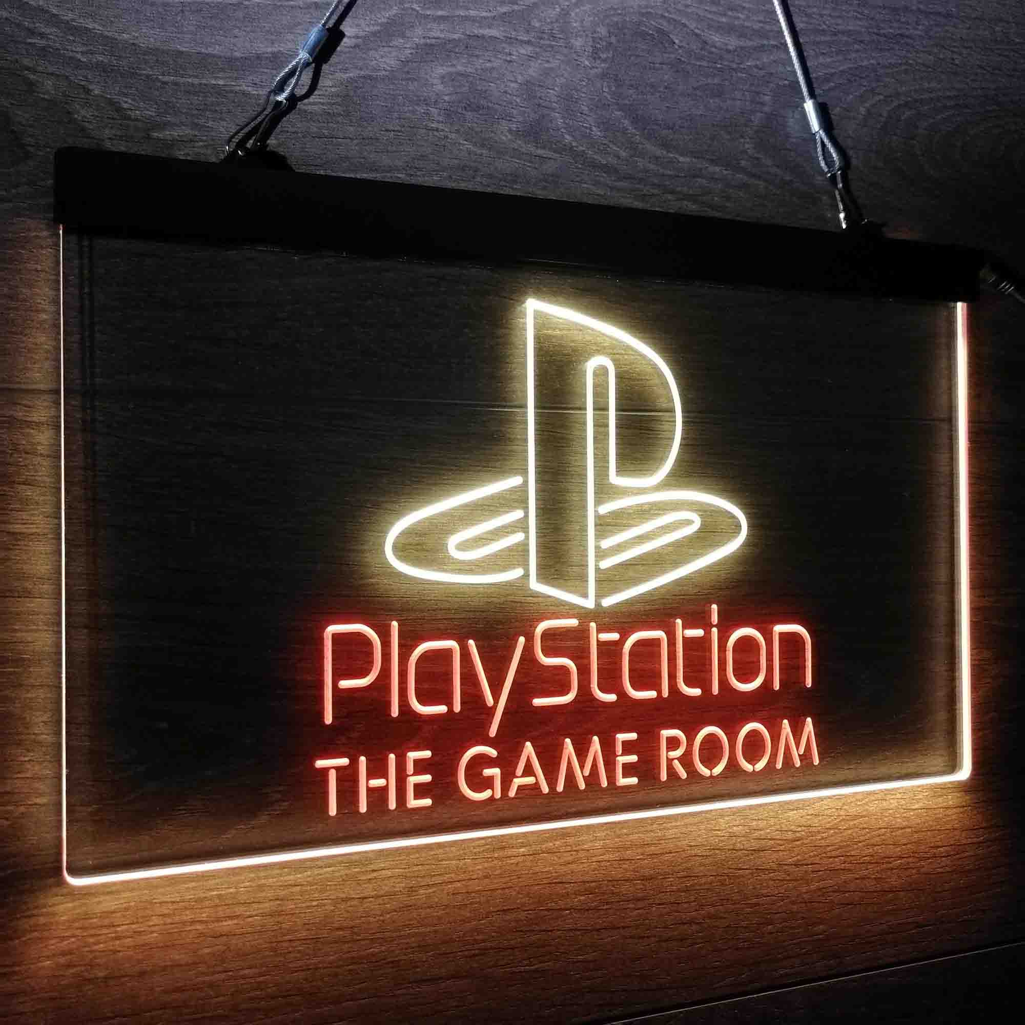 Custom Name Playstation Game Room Home Bar Neon LED Sign