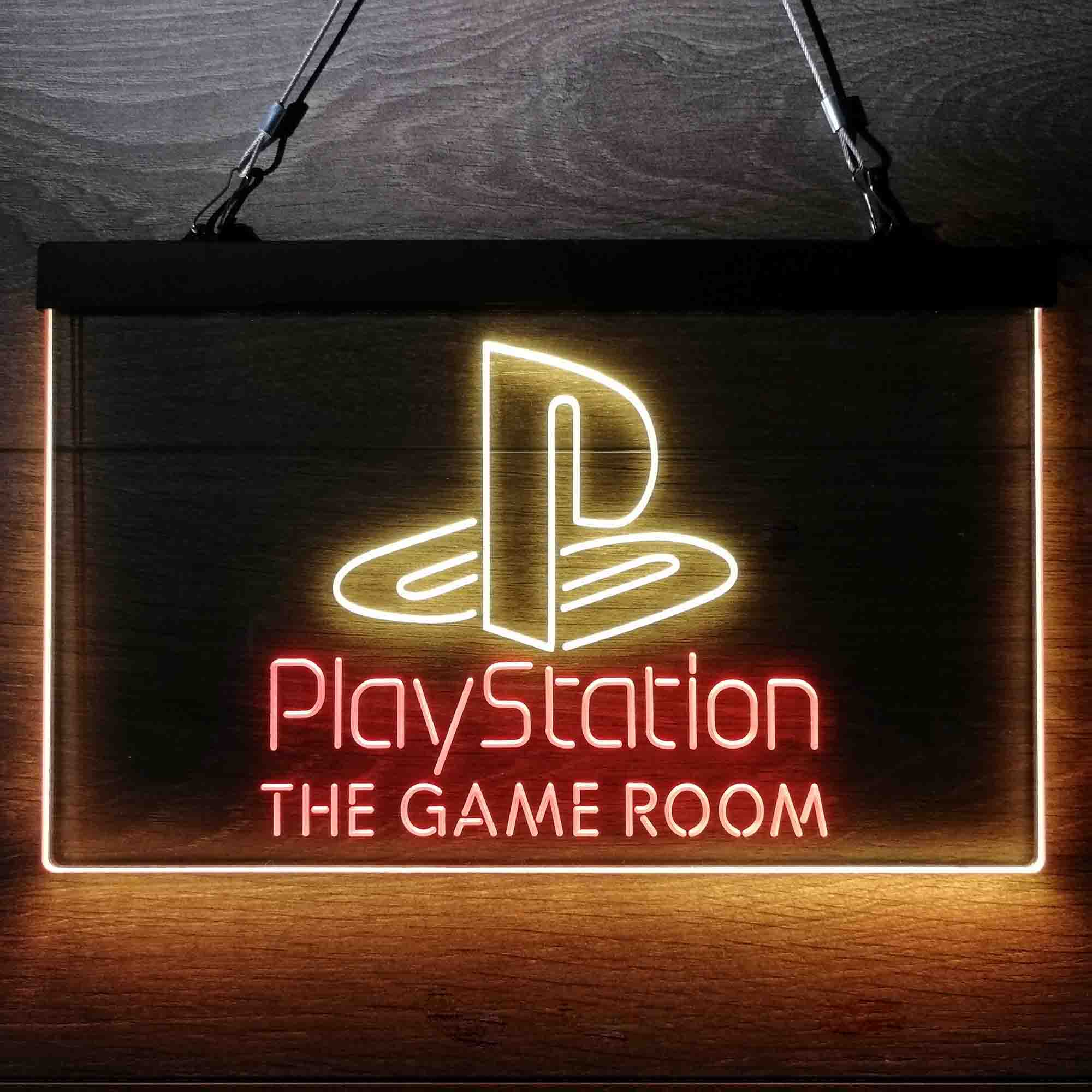 Custom Name Playstation Game Room Home Bar Neon LED Sign