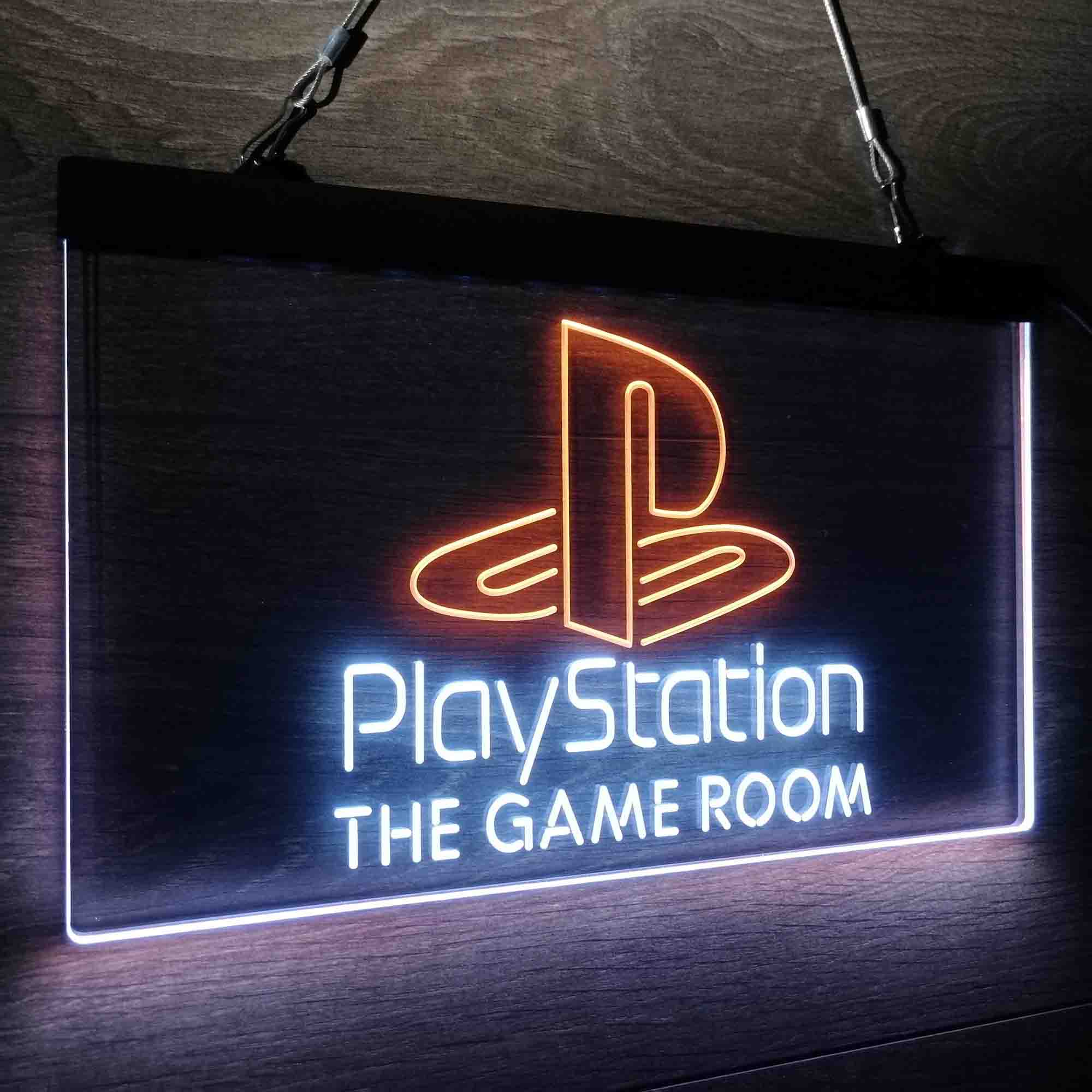 Custom Name Playstation Game Room Home Bar Neon LED Sign