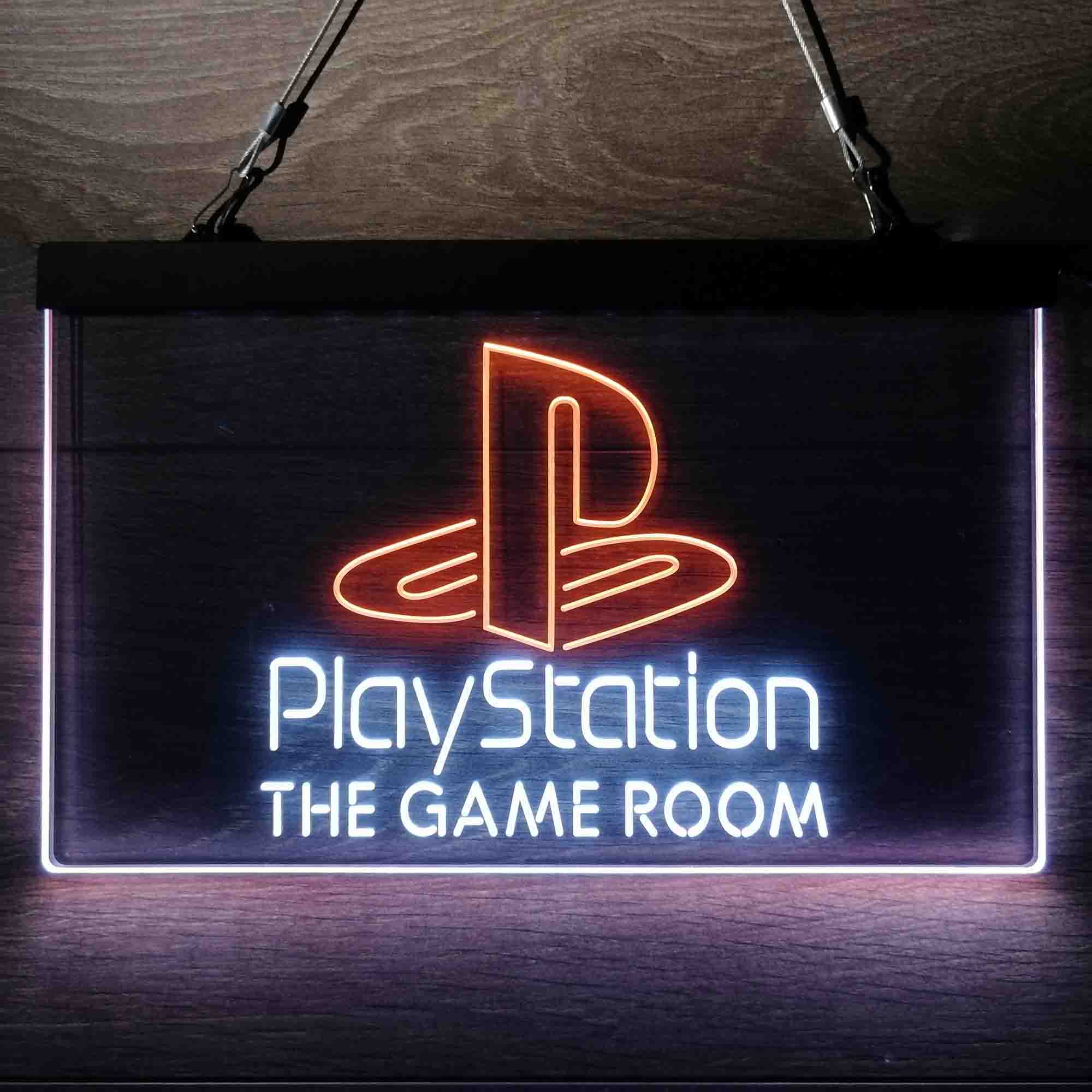 Custom Name Playstation Game Room Home Bar Neon LED Sign