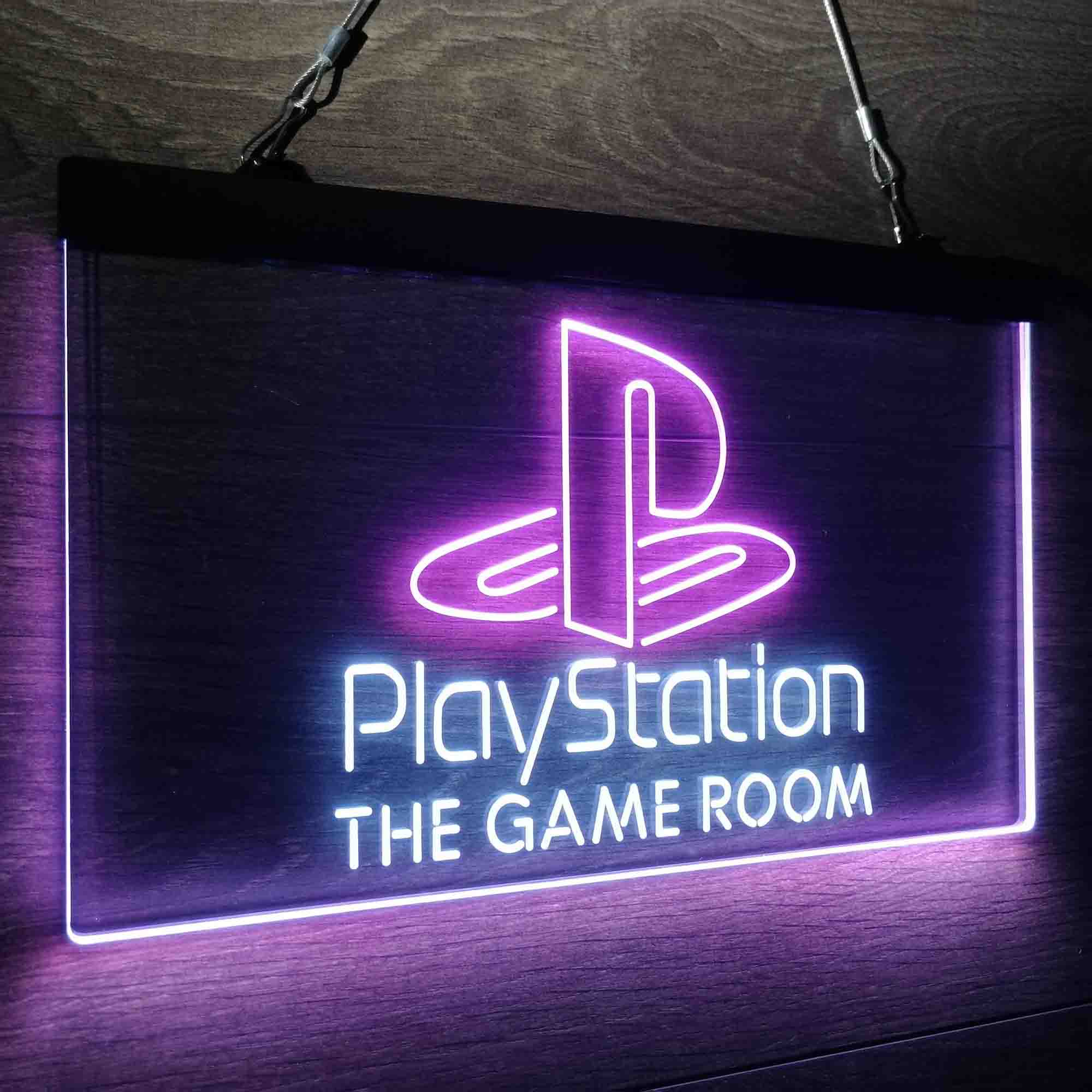 Custom Name Playstation Game Room Home Bar Neon LED Sign