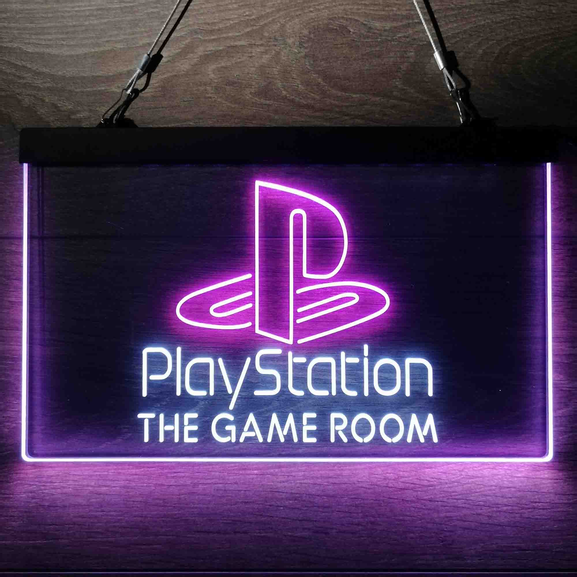 Custom Name Playstation Game Room Home Bar Neon LED Sign