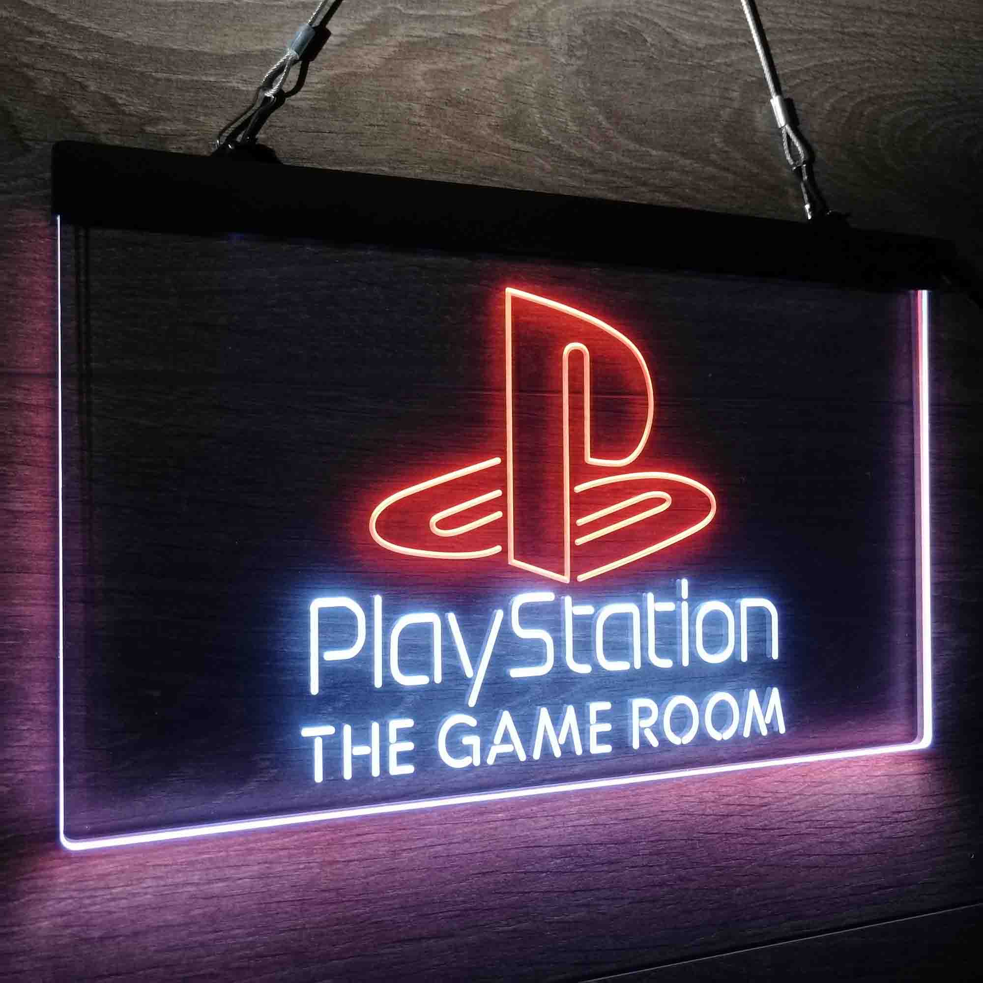 Custom Name Playstation Game Room Home Bar Neon LED Sign