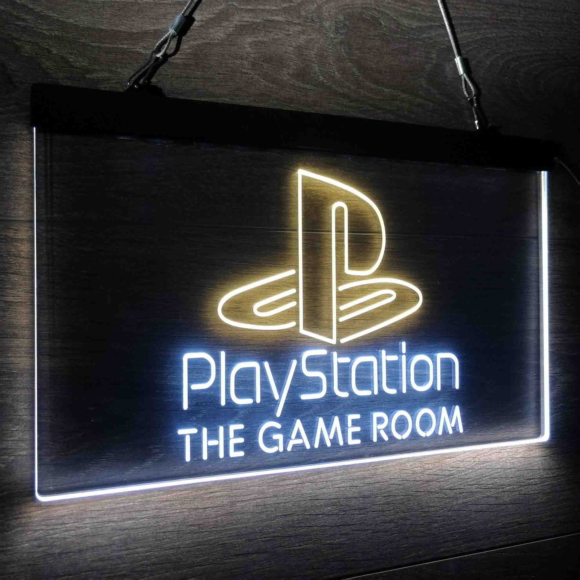 Custom Name Playstation Game Room Home Bar Neon LED Sign