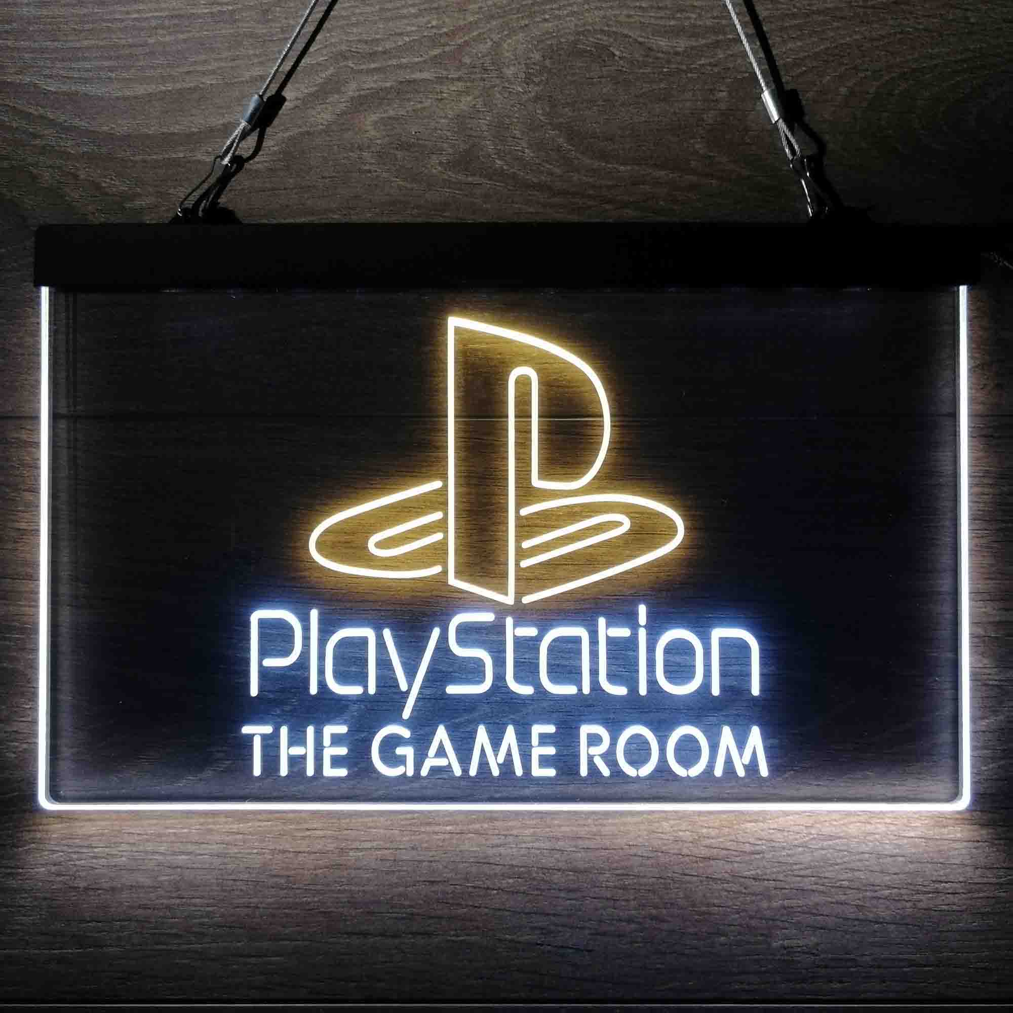 Custom Name Playstation Game Room Home Bar Neon LED Sign