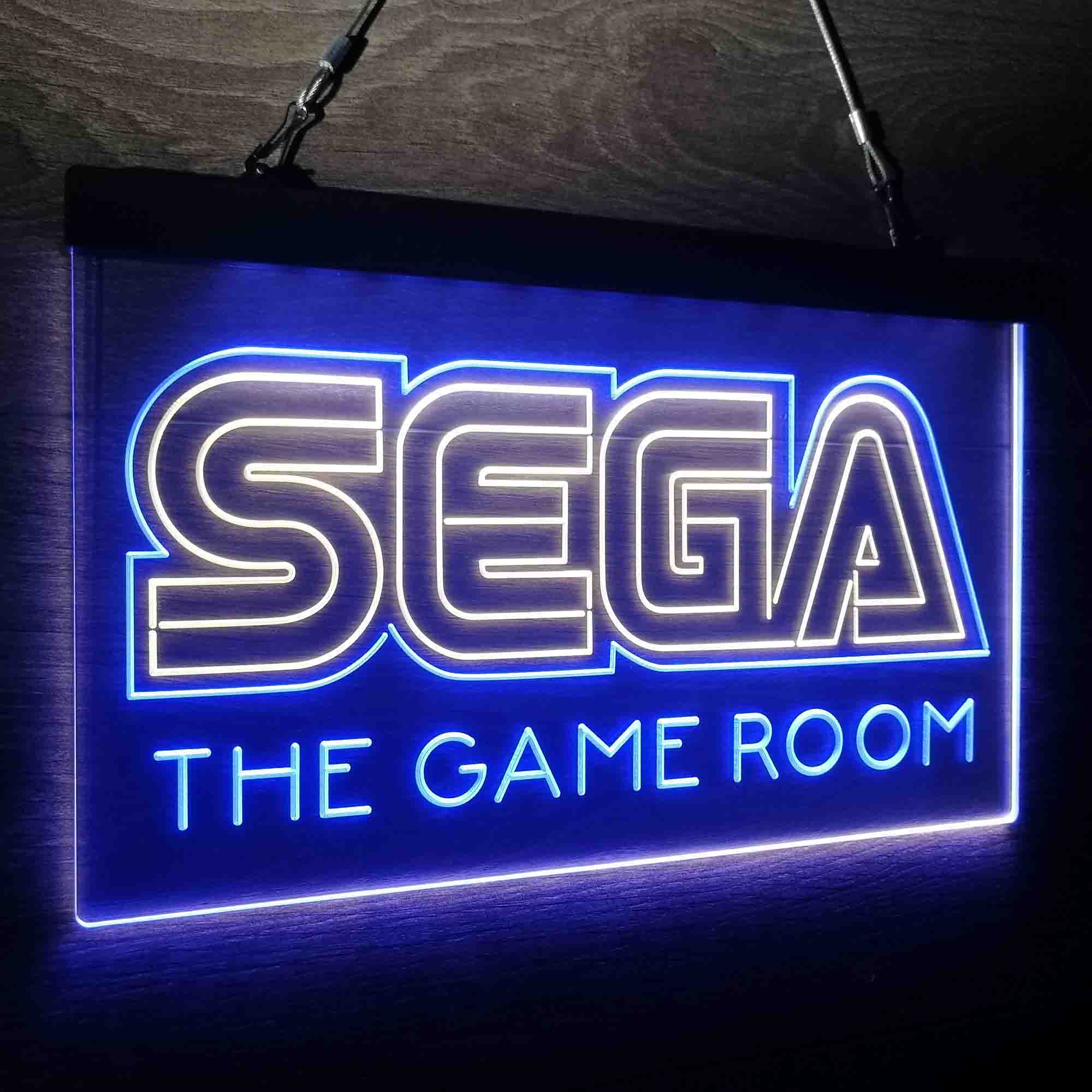 Custom Name Sega Custom Personalized Game Room Home Bar Neon LED Sign