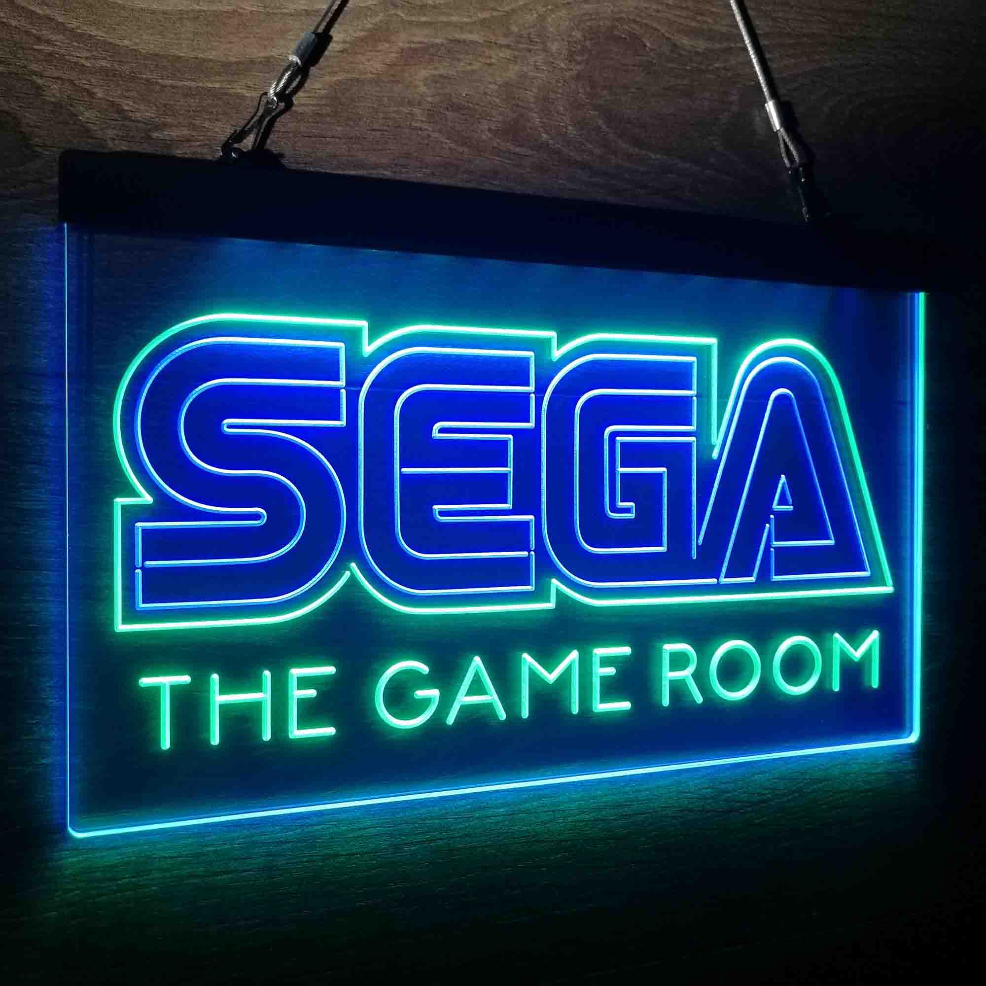 Custom Name Sega Custom Personalized Game Room Home Bar Neon LED Sign