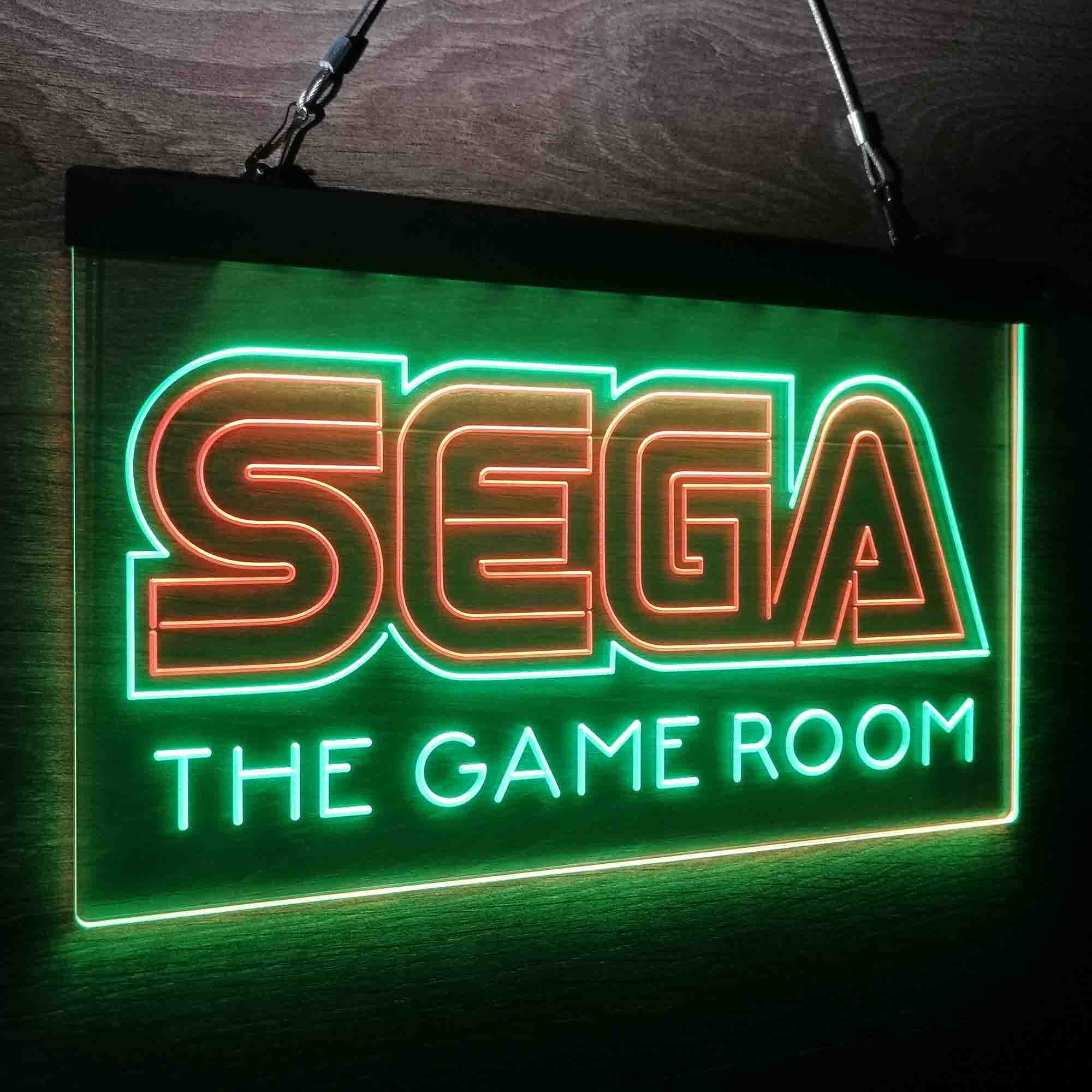 Custom Name Sega Custom Personalized Game Room Home Bar Neon LED Sign