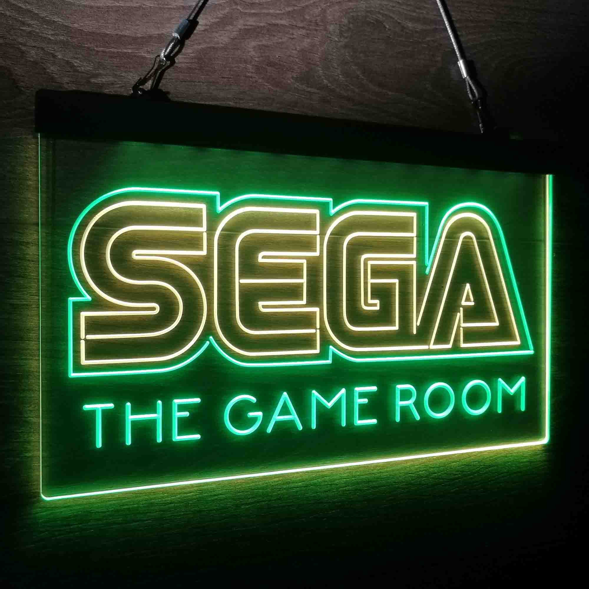 Custom Name Sega Custom Personalized Game Room Home Bar Neon LED Sign