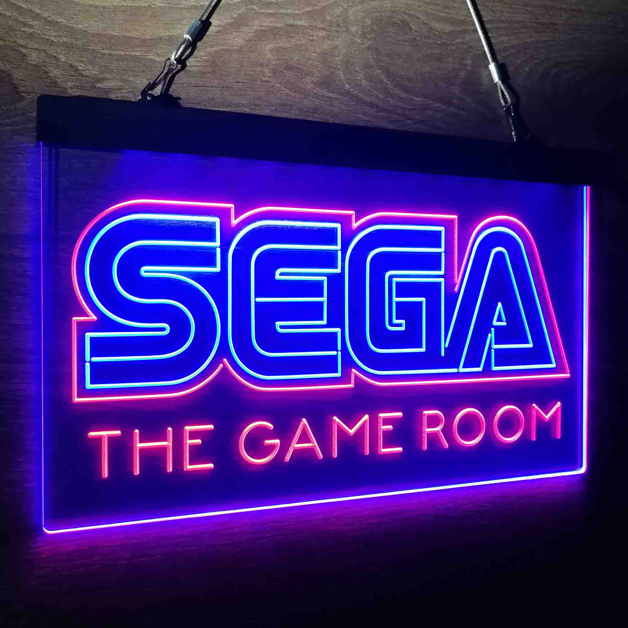 Custom Name Sega Custom Personalized Game Room Home Bar Neon LED Sign