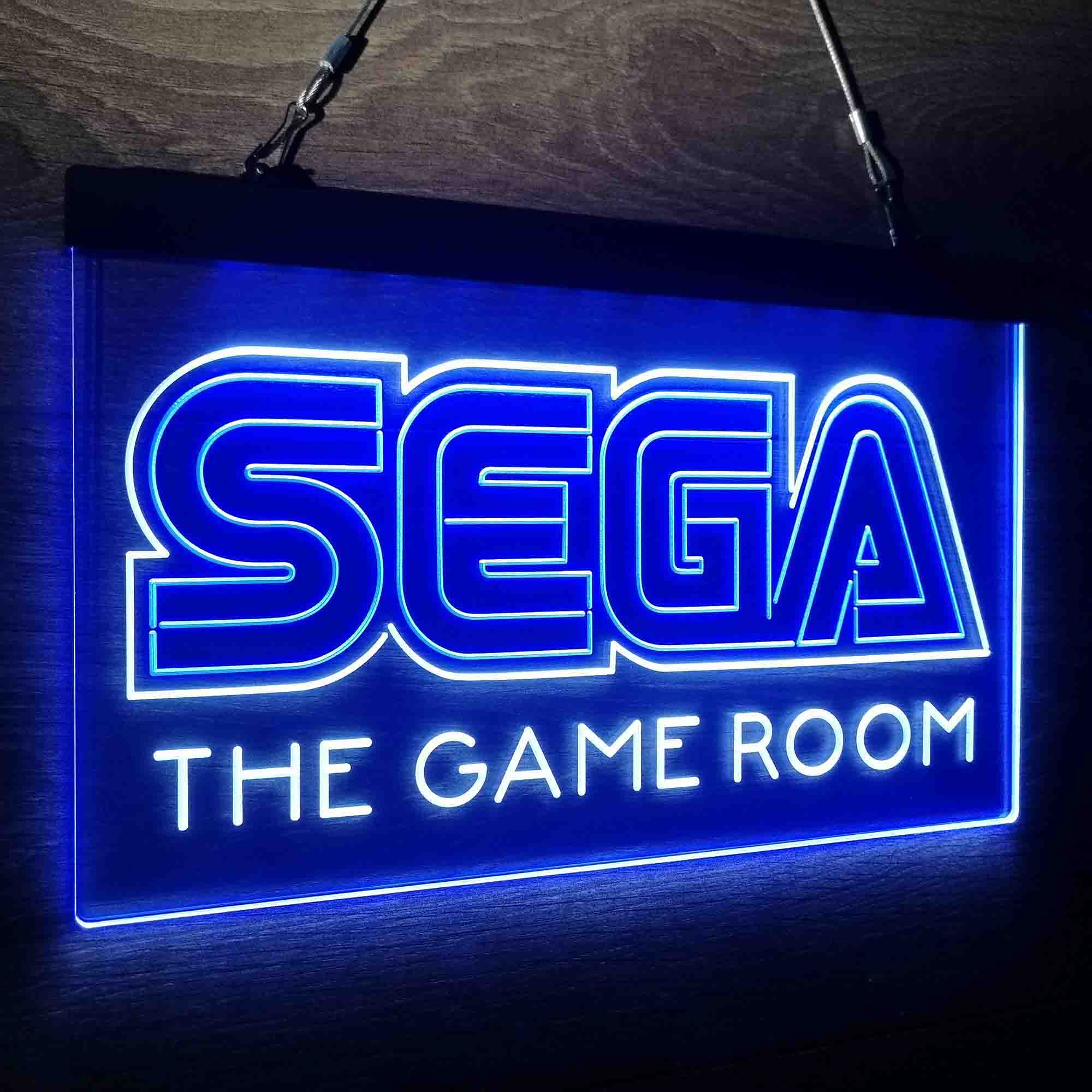 Custom Name Sega Custom Personalized Game Room Home Bar Neon LED Sign