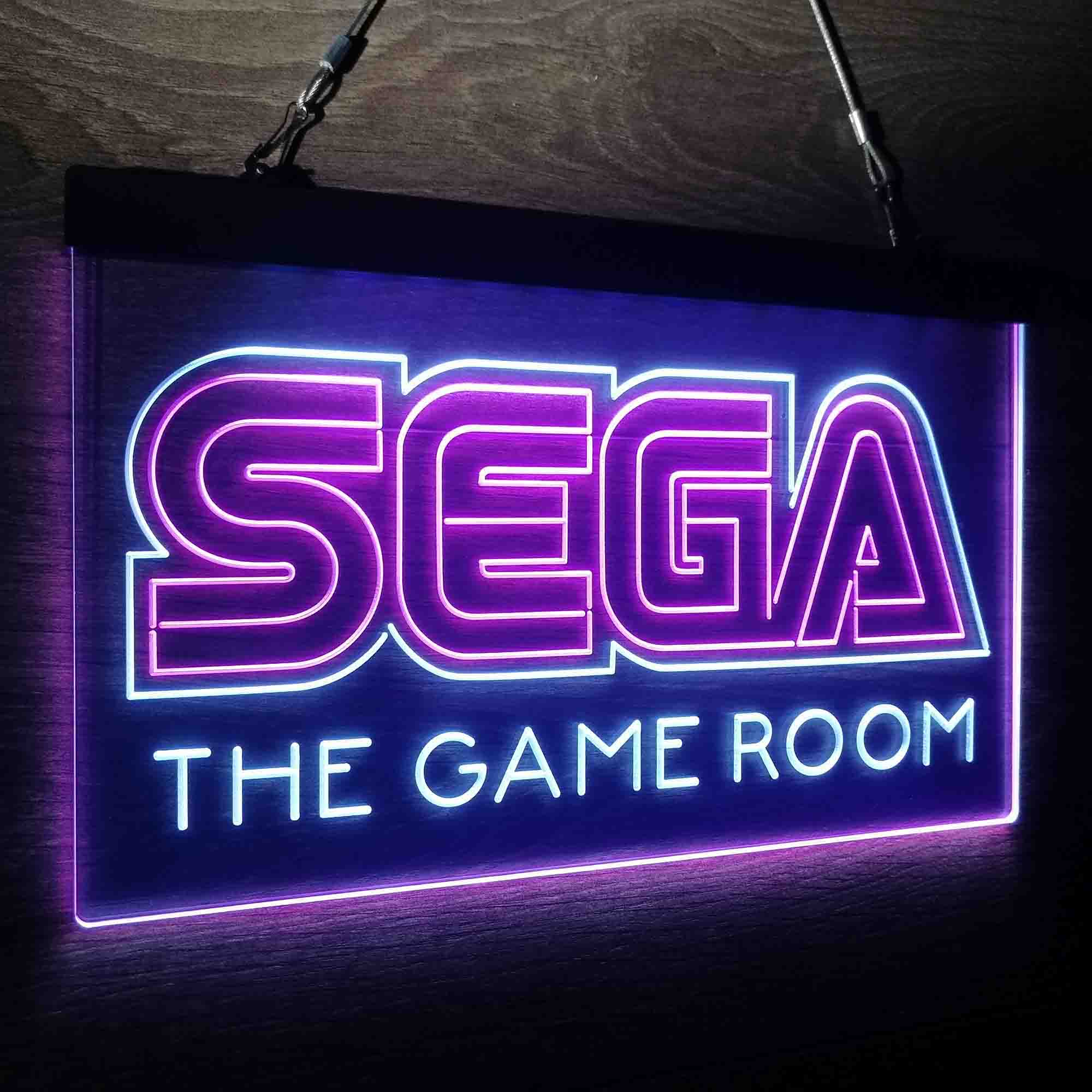 Custom Name Sega Custom Personalized Game Room Home Bar Neon LED Sign