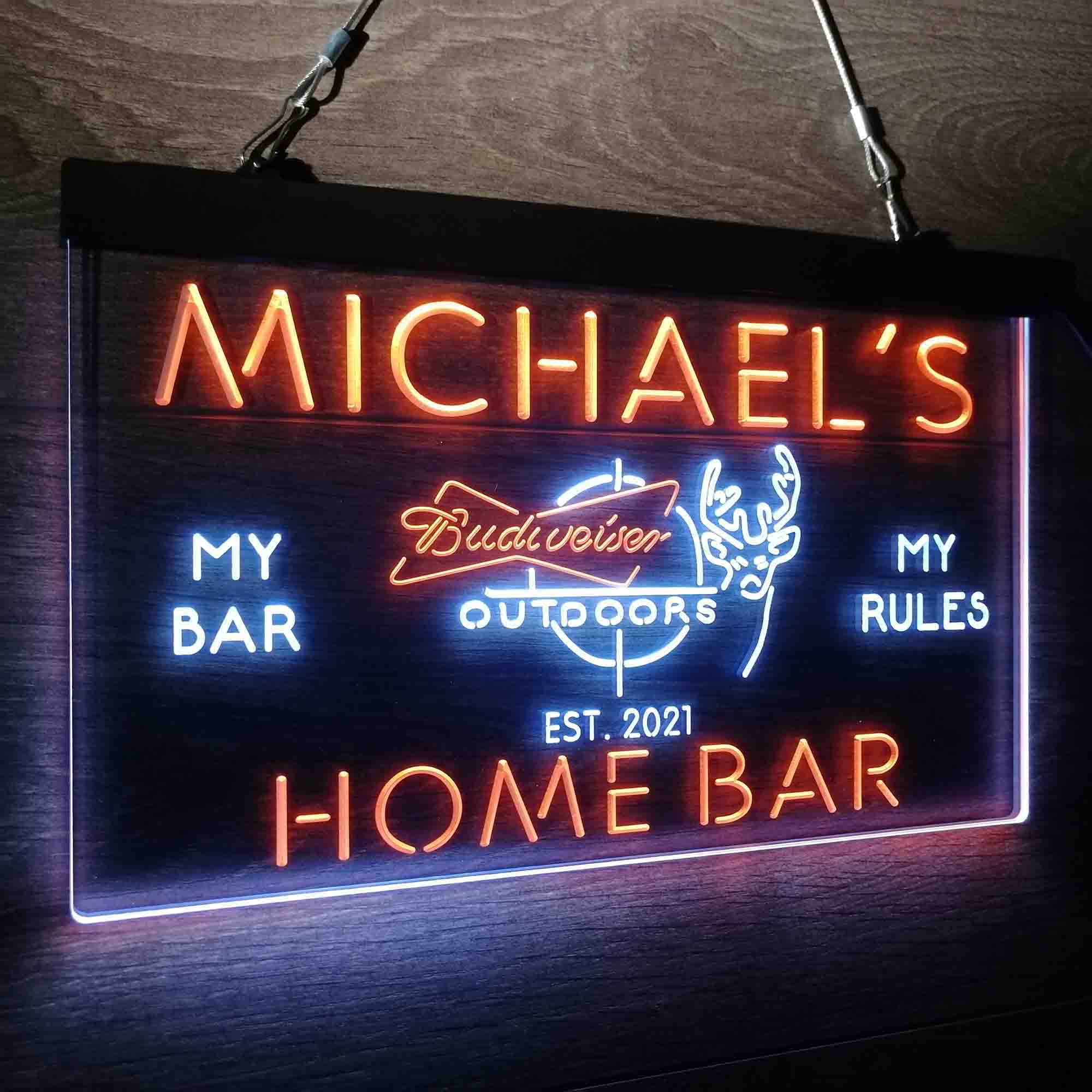 Budweisers Personalized Neon Sign